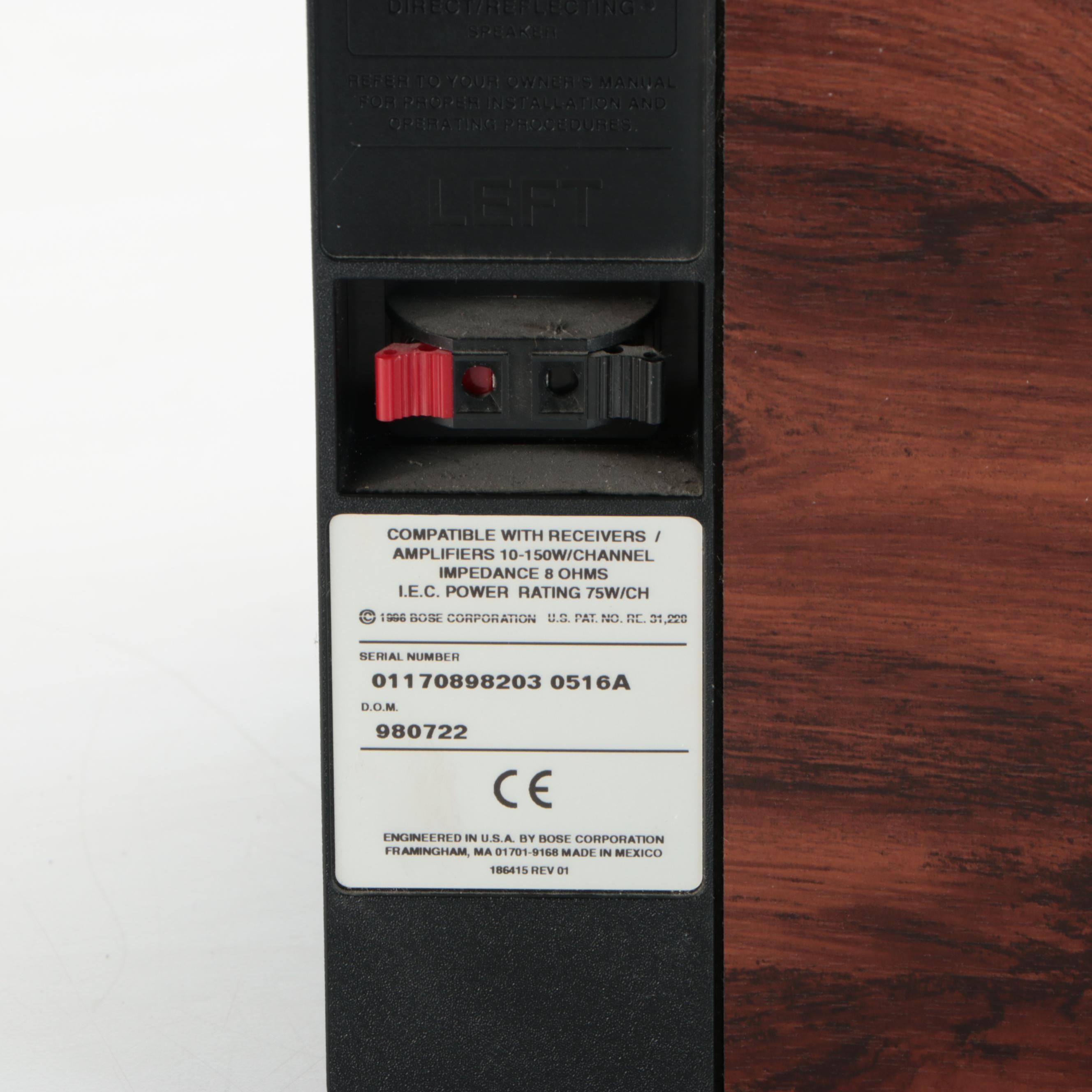 Bose 301 Series Direct/Reflecting Speakers