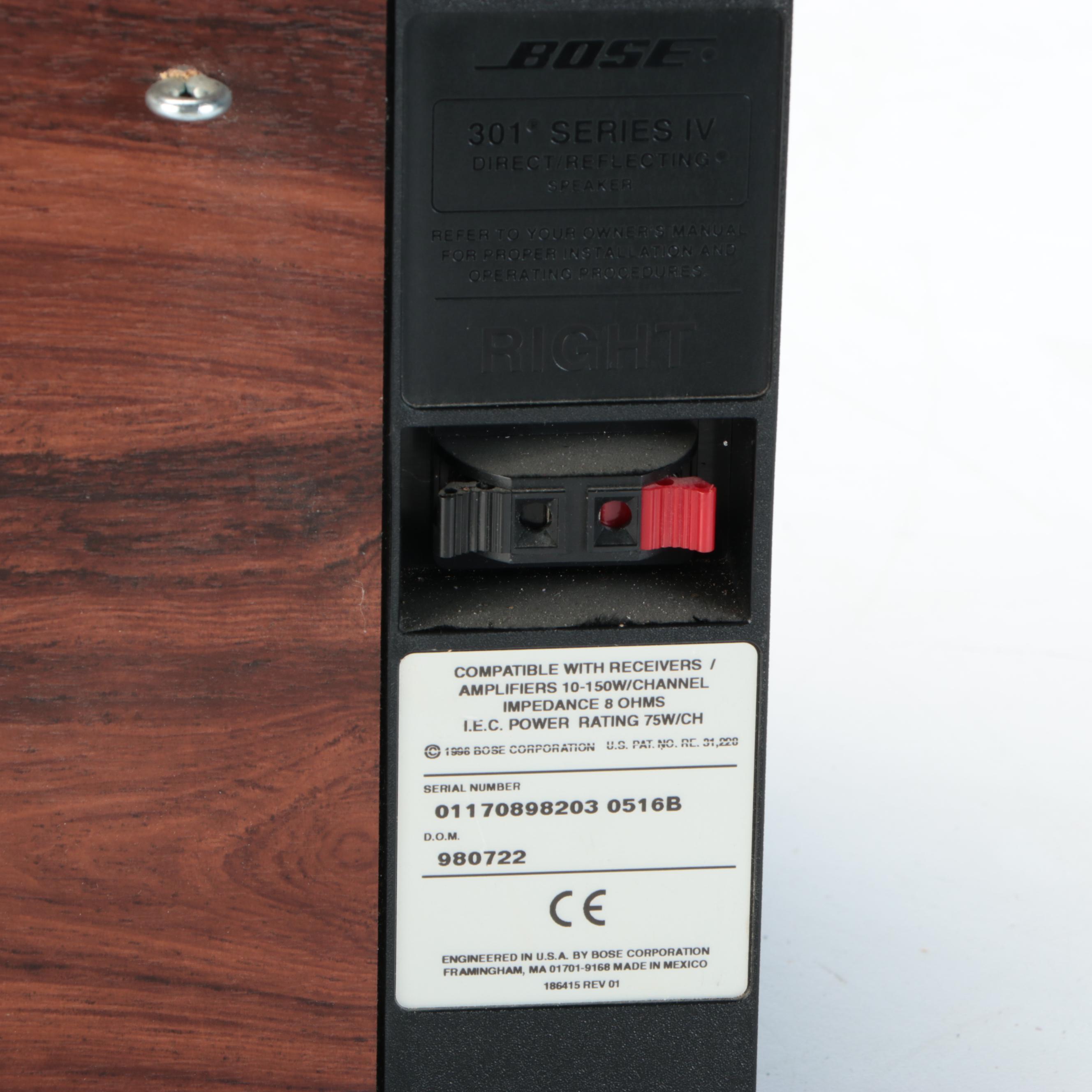 Bose 301 Series Direct/Reflecting Speakers