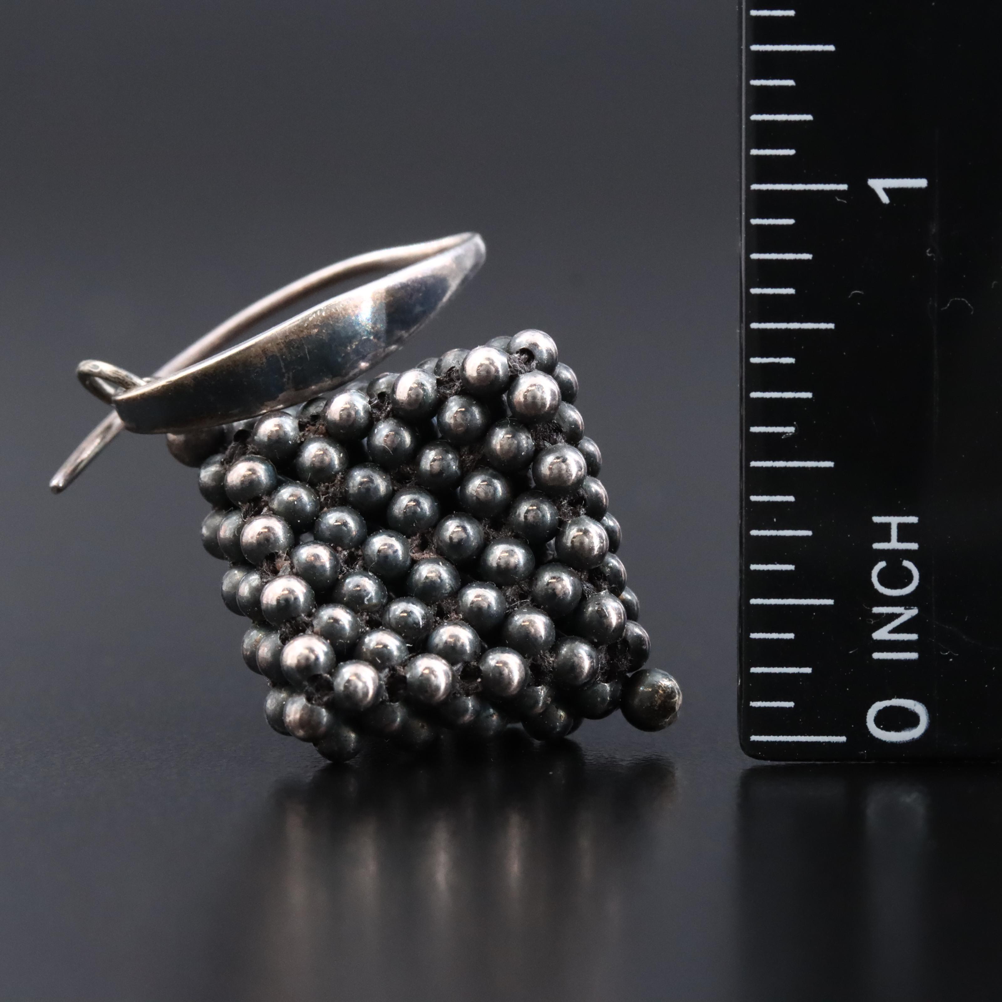 Sterling Artisan Style Earrings Including Howlite, Stone, and 18K Accent