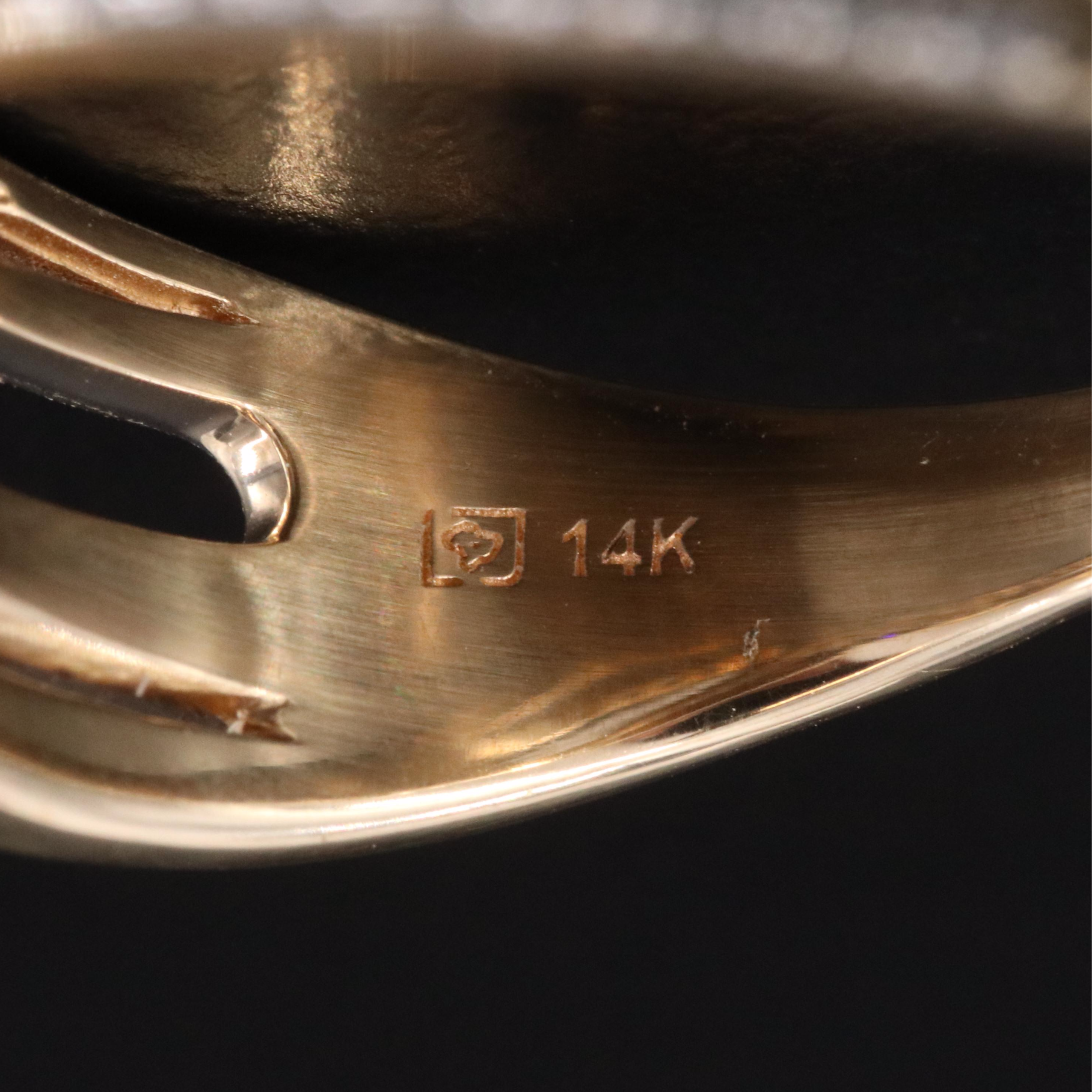 14K Alexandrite and Diamond Ring