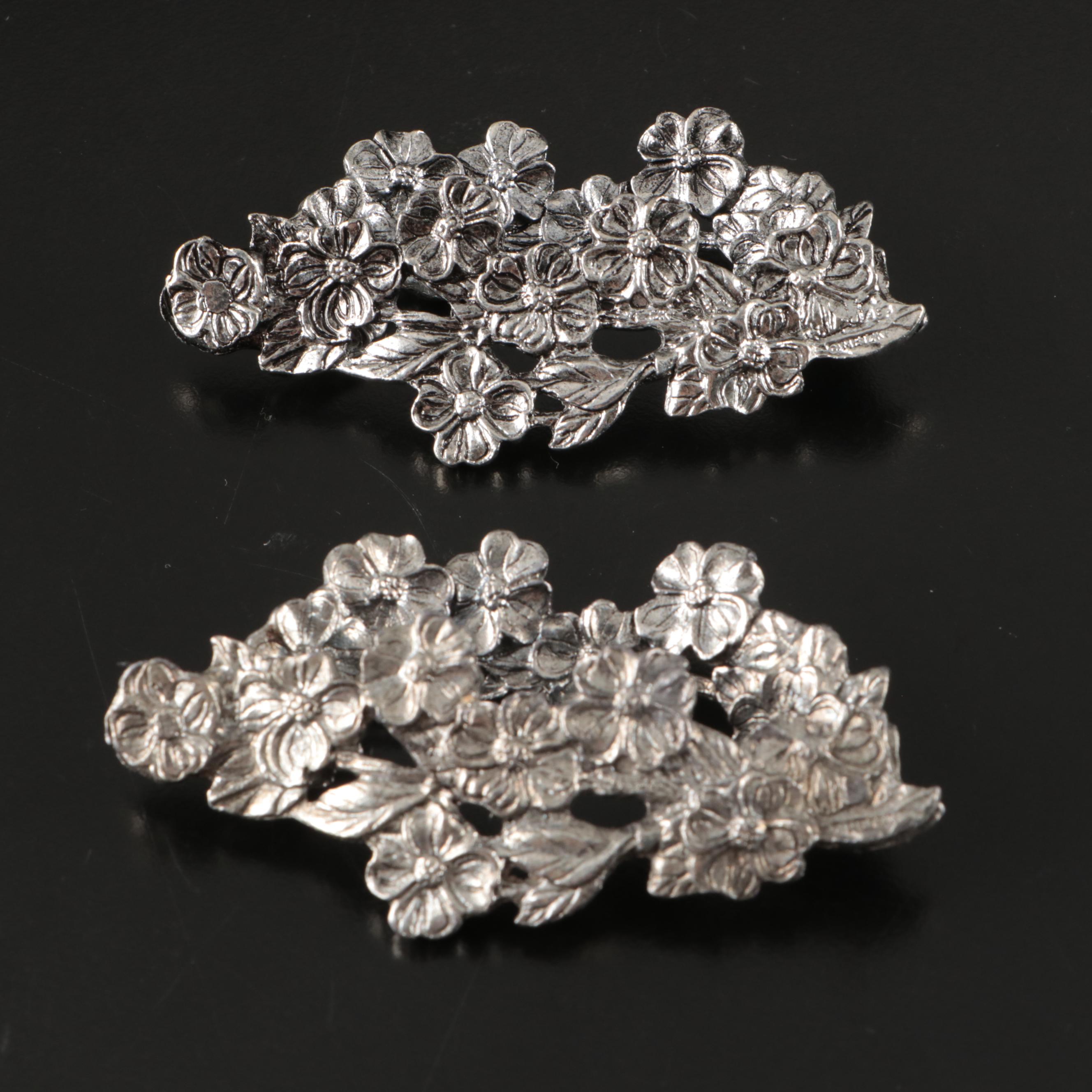 Floral Metal Napkin Rings