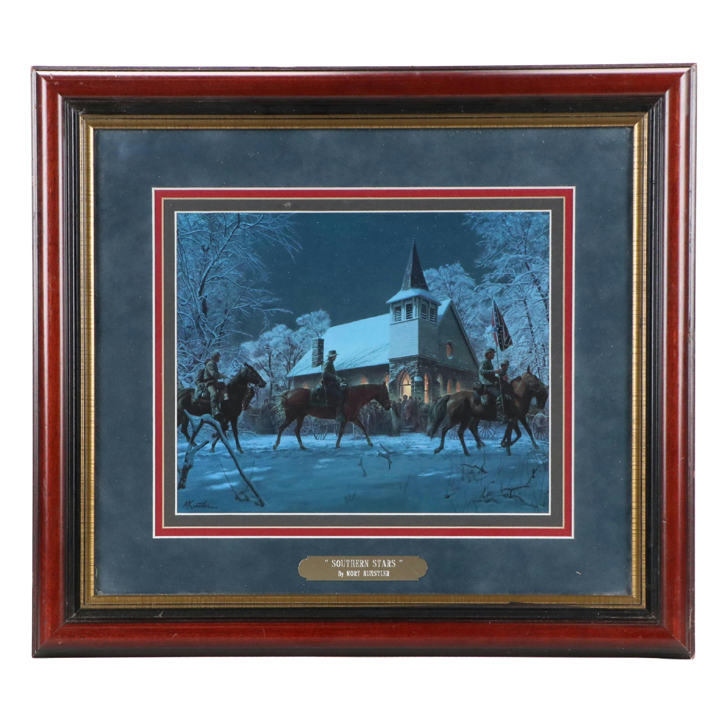 Mort Künstler Print "Southern Stars" and Woodrow Wilson Campaign Poster