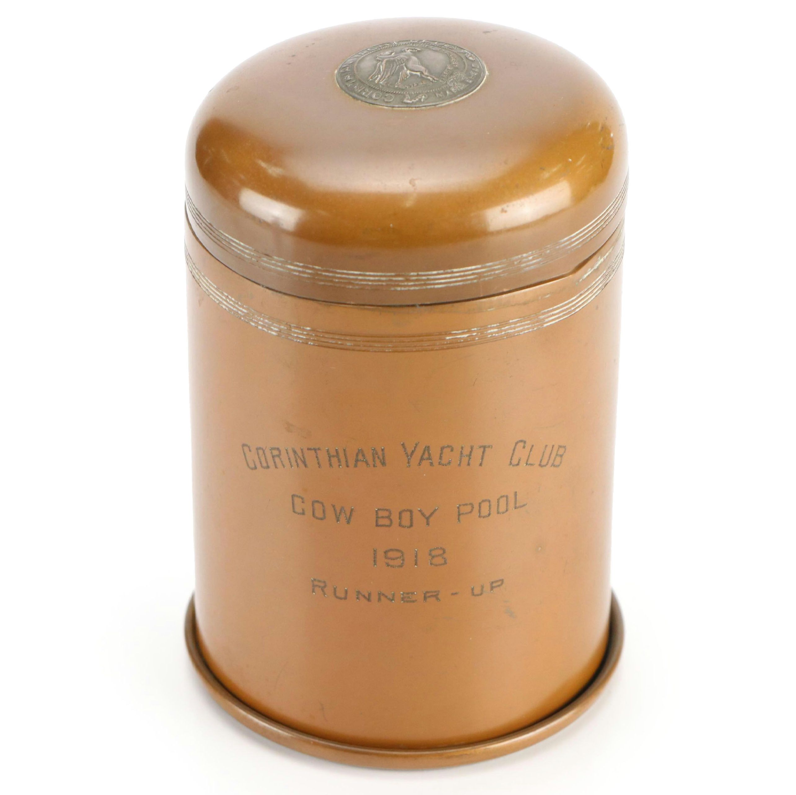 Corinthian Yacht Club Marblehead, Massachusetts, Trophy Canister by Benedict MFG