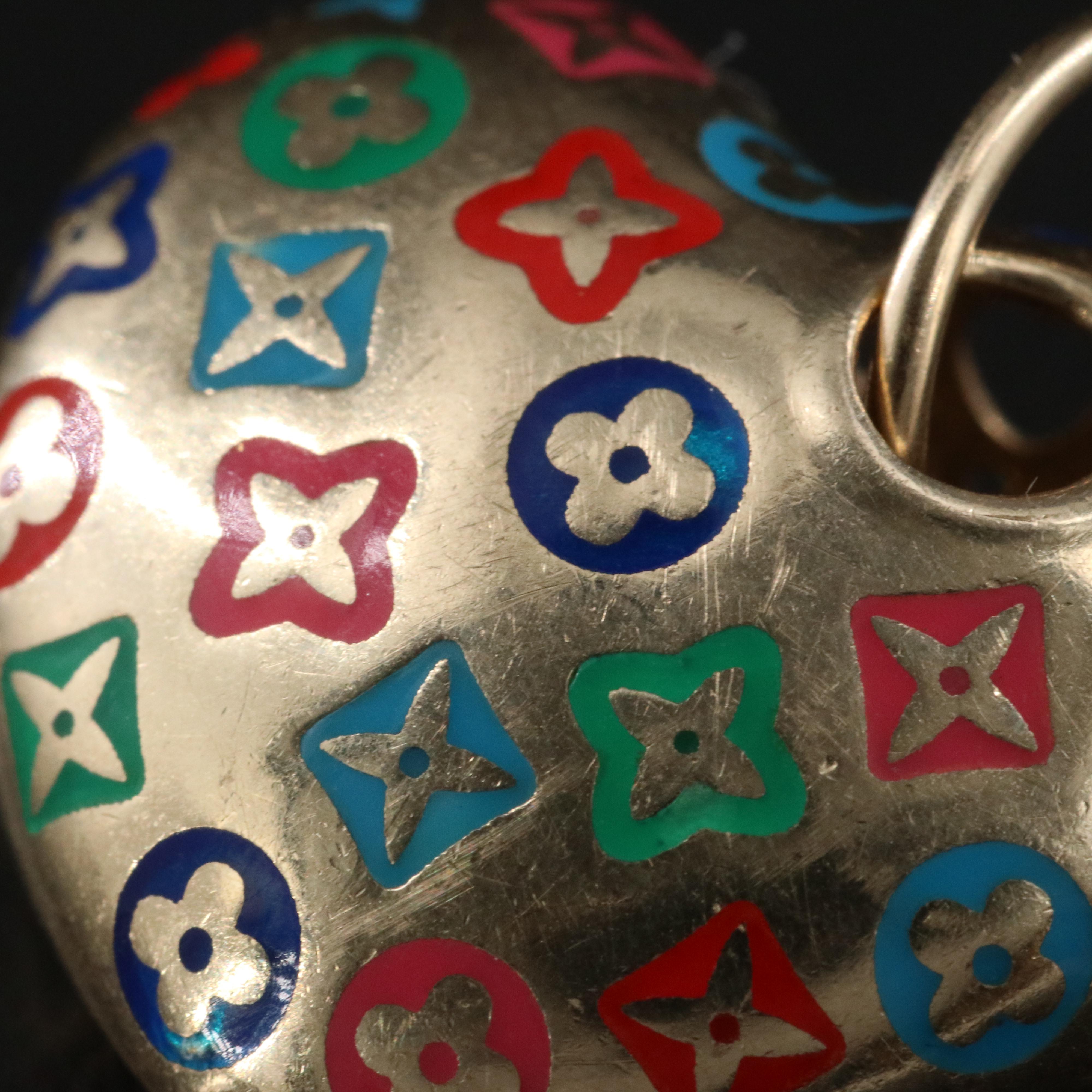 14K Puffy Heart Enamel Pendant