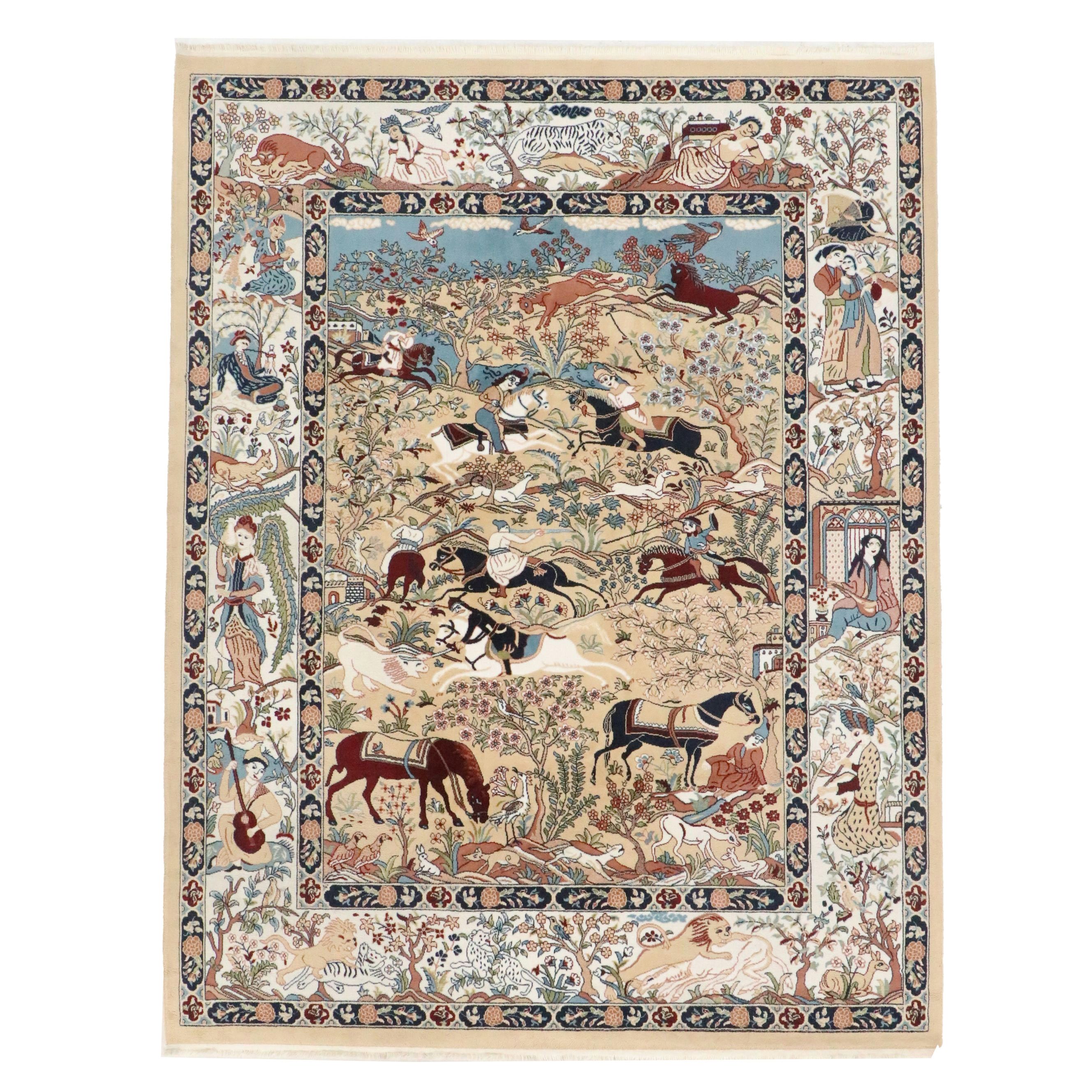 7'9 x 10'2 Machine Made Unique Loom "Tabriz Collection" Area Rug