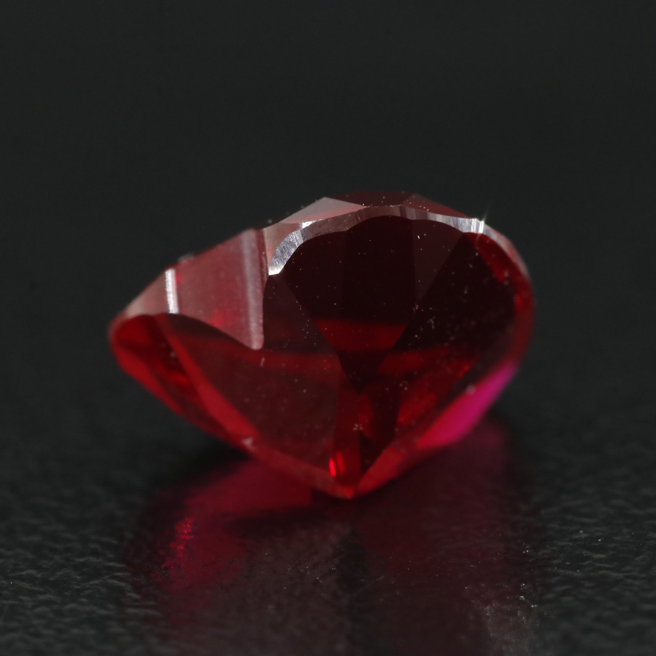 Loose 4.56 CT Lab Grown Ruby