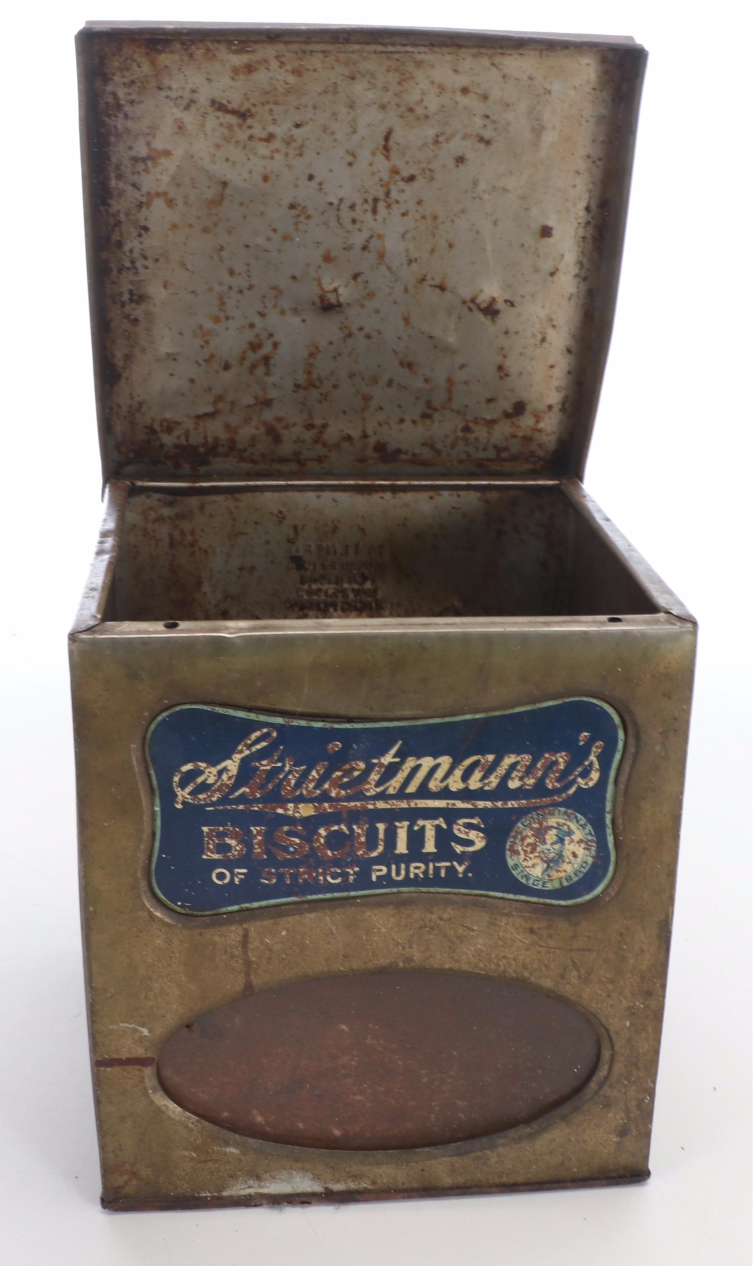 Streitmann's Biscuit Metal Tin, Early 20th Century