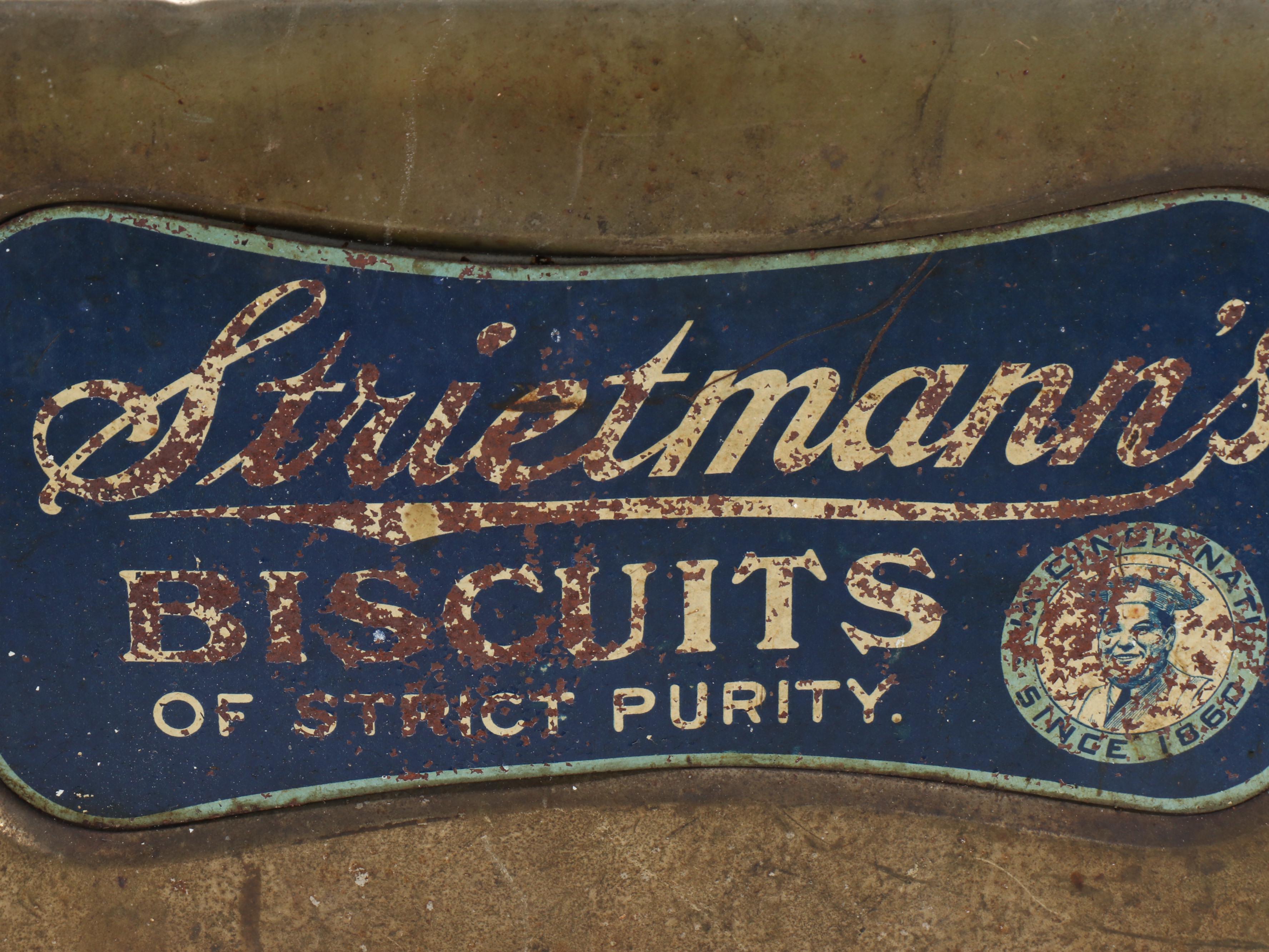 Streitmann's Biscuit Metal Tin, Early 20th Century