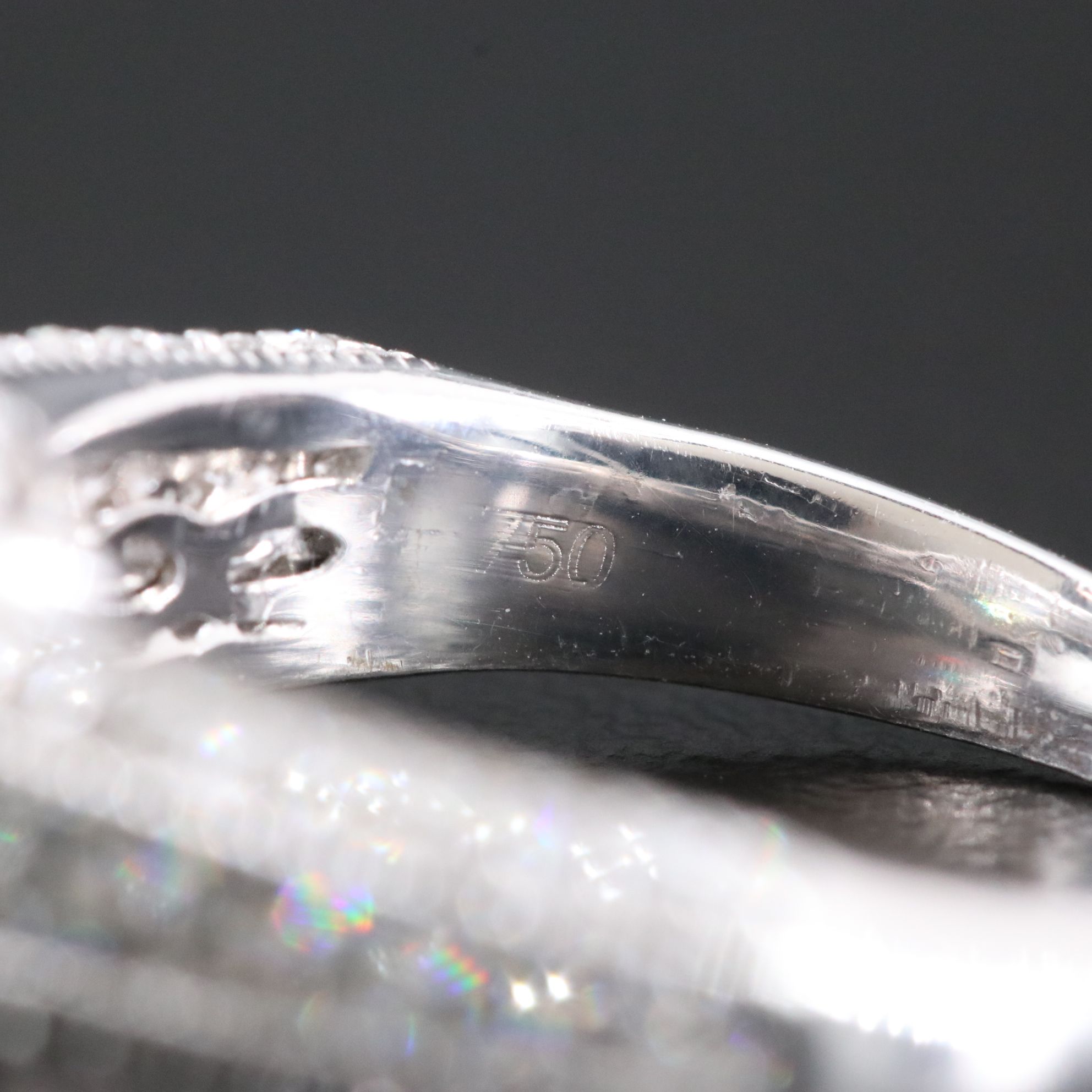 18K 3.68 CTW Diamond Ring with Lab Grown Center and IGI Report