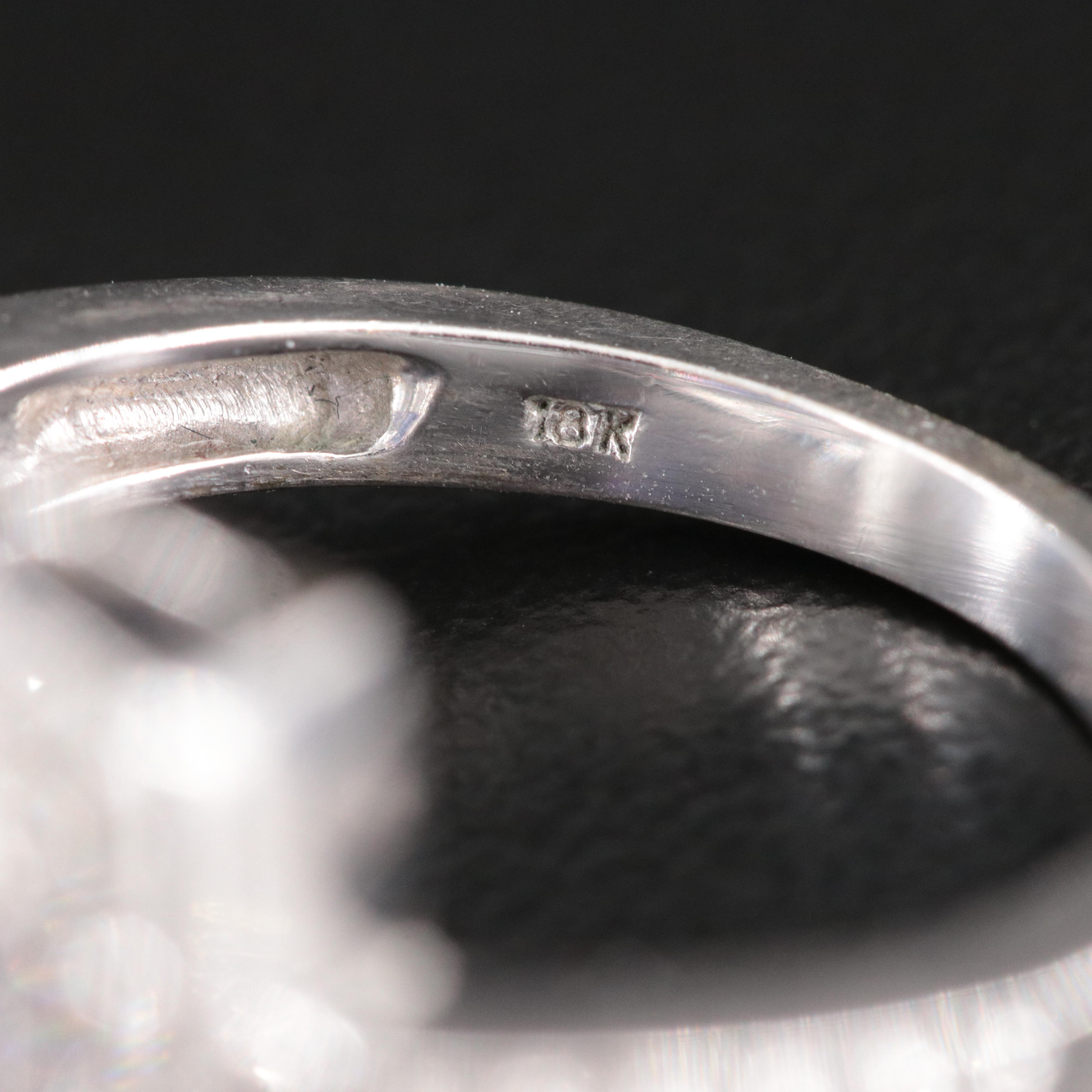 18K 5.49 CT Tanzanite and Diamond Ring