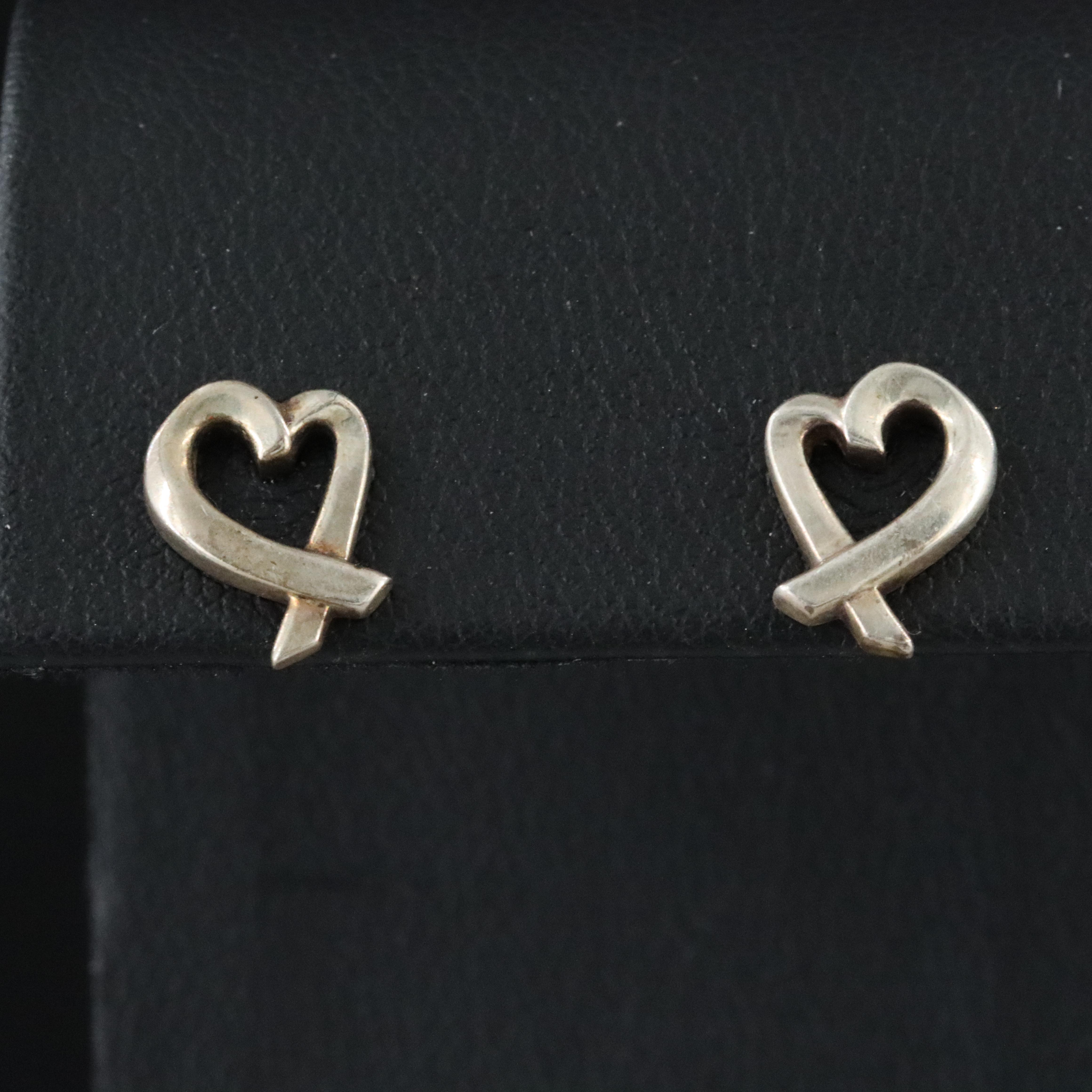 Paloma Picasso for Tiffany & Co. Loving Heart Sterling Earrings