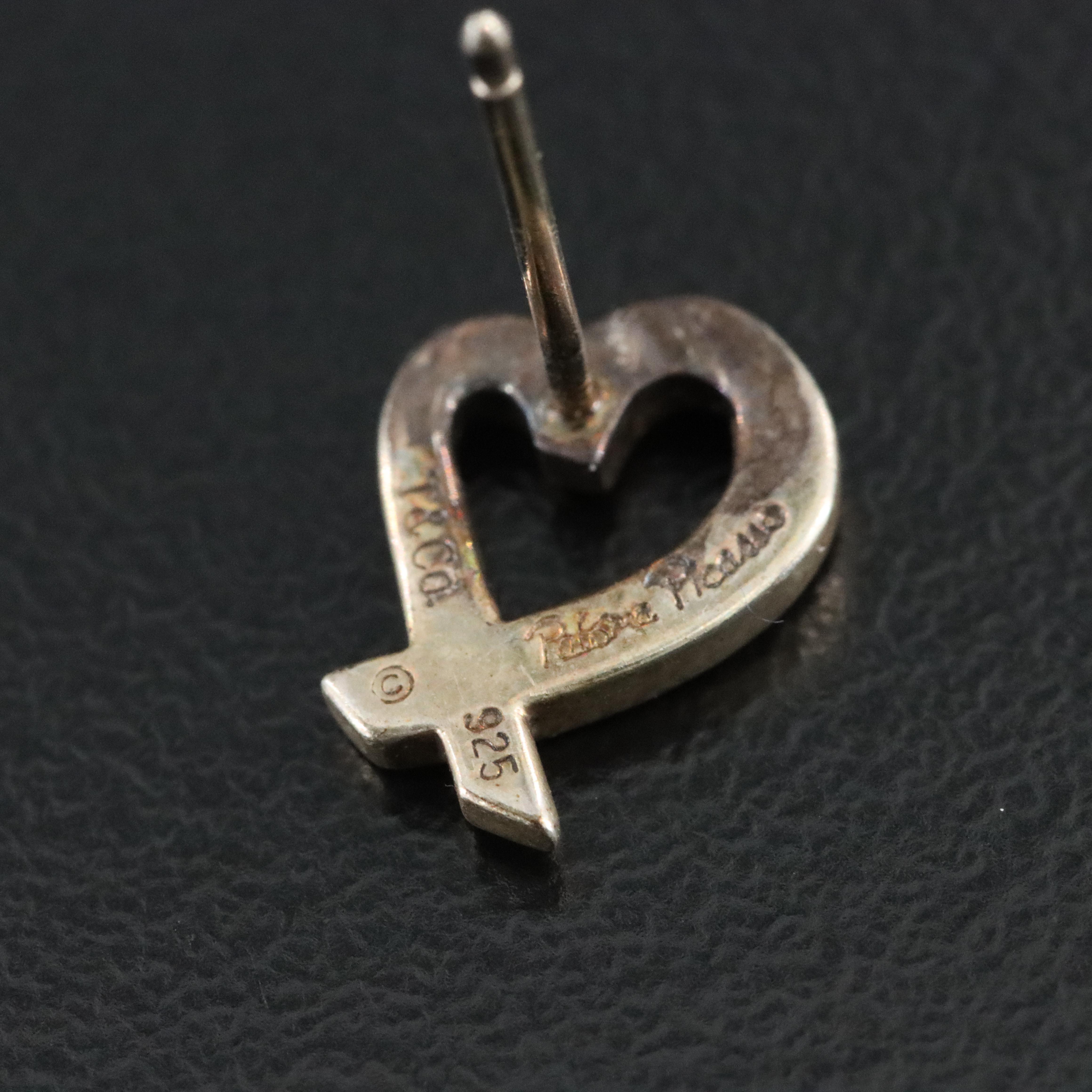 Paloma Picasso for Tiffany & Co. Loving Heart Sterling Earrings