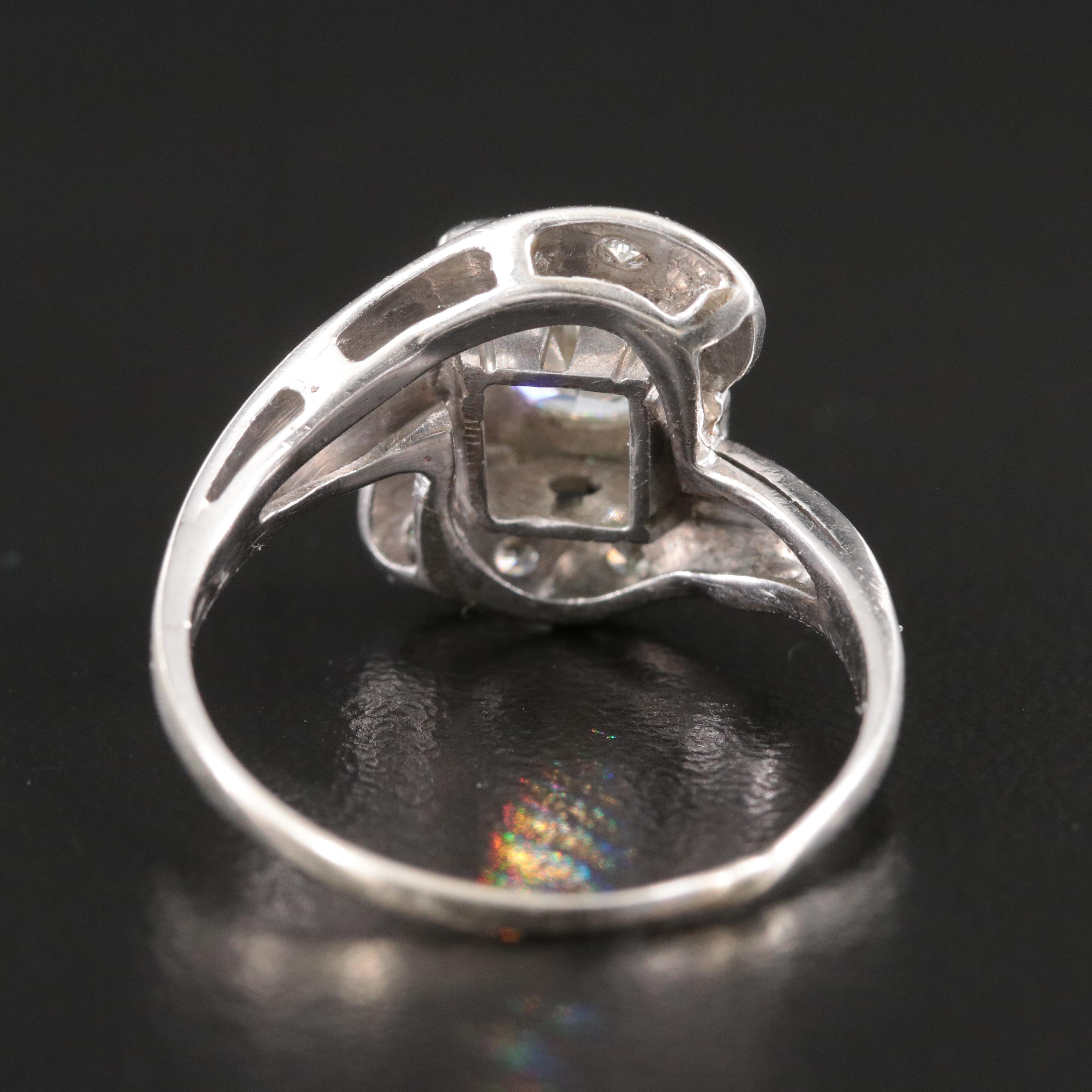 Vintage 14K 0.96 CTW Diamond Ring