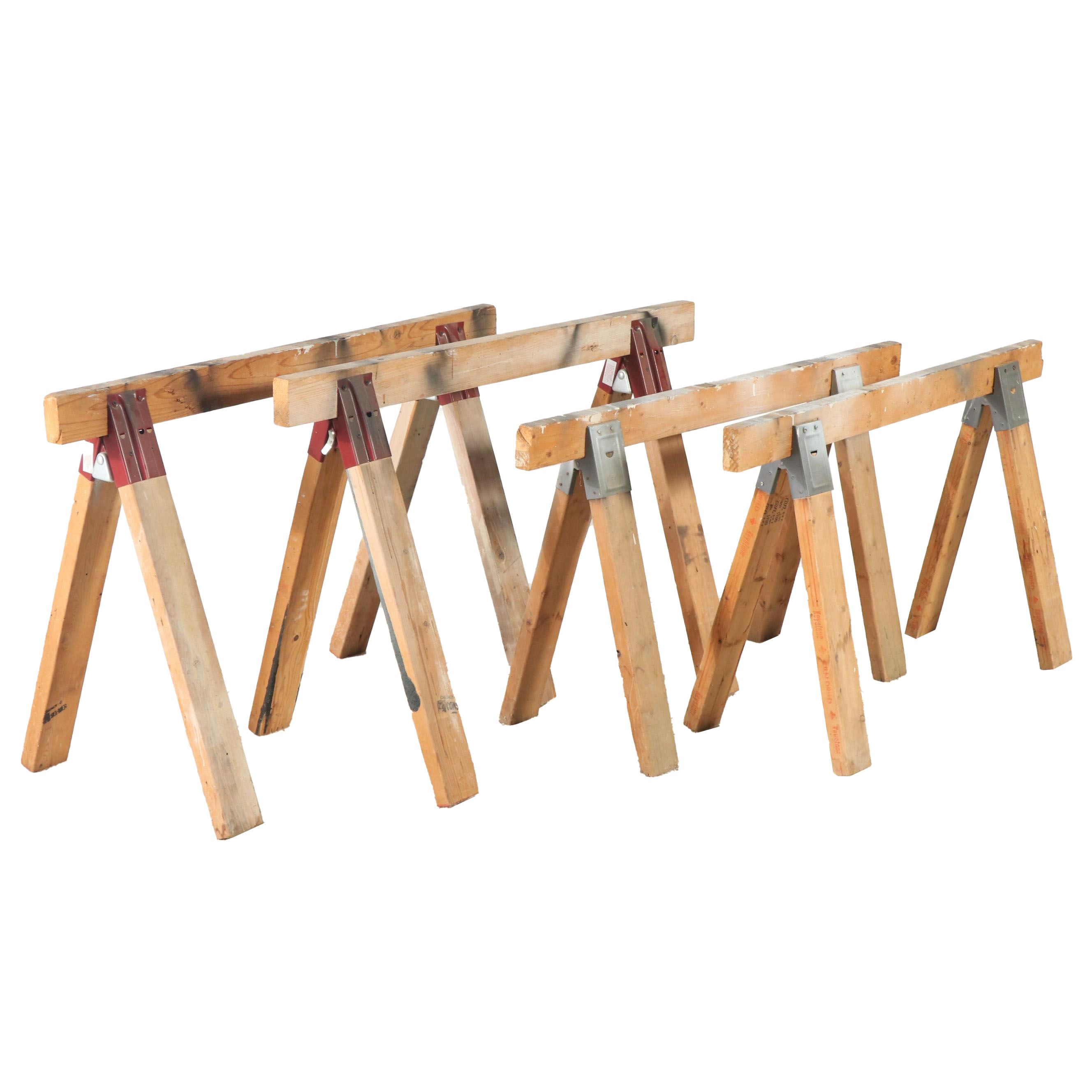 Wooden Saw-Horses