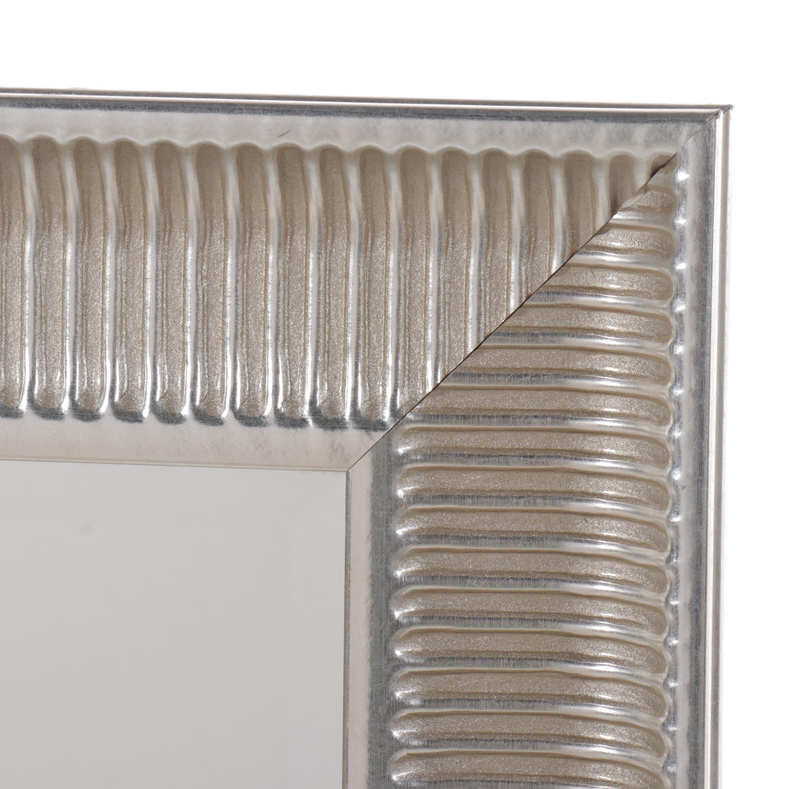 IKEA "Songe" Silvered Wood Wall Mirror