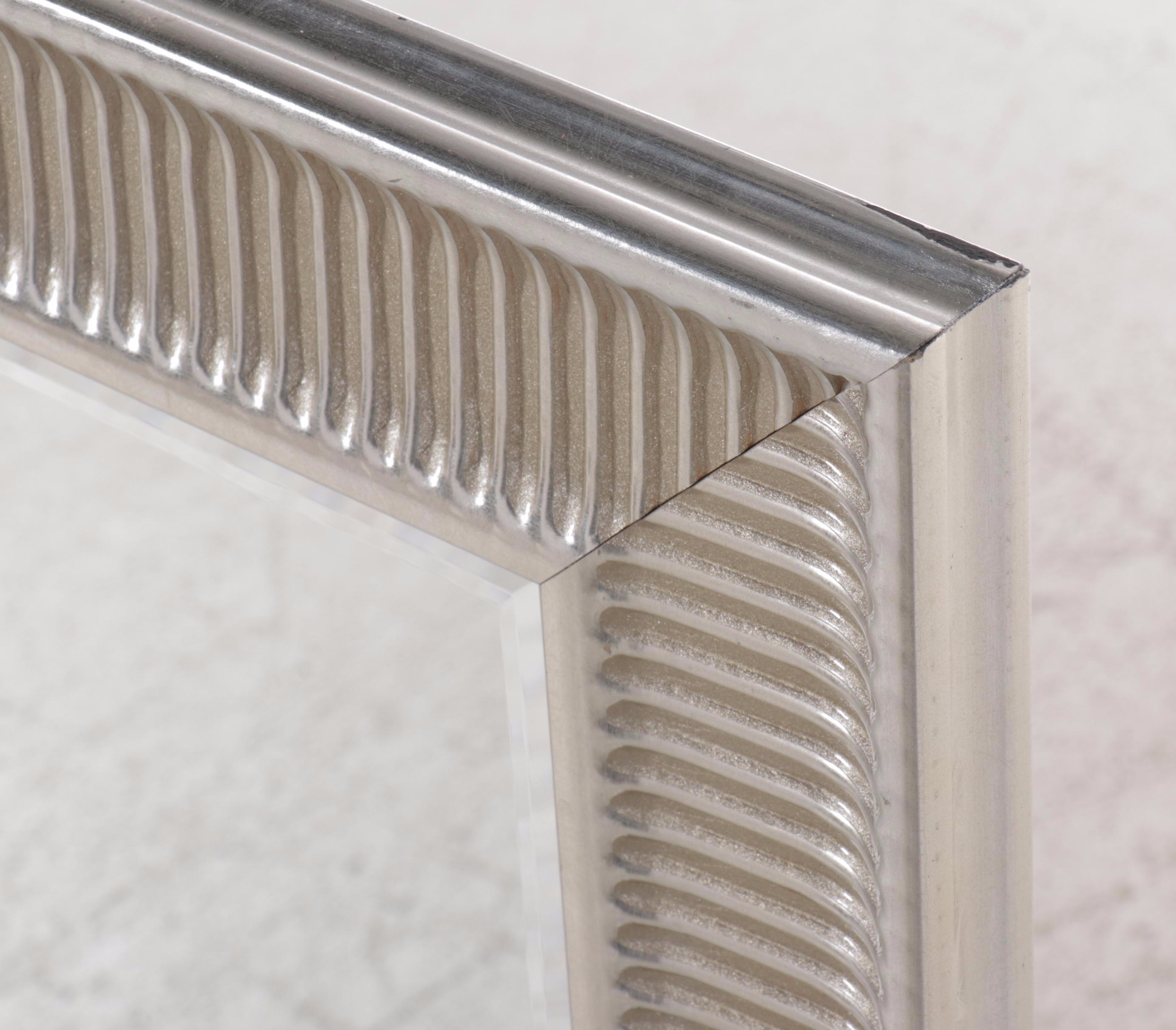 IKEA "Songe" Silvered Wood Wall Mirror