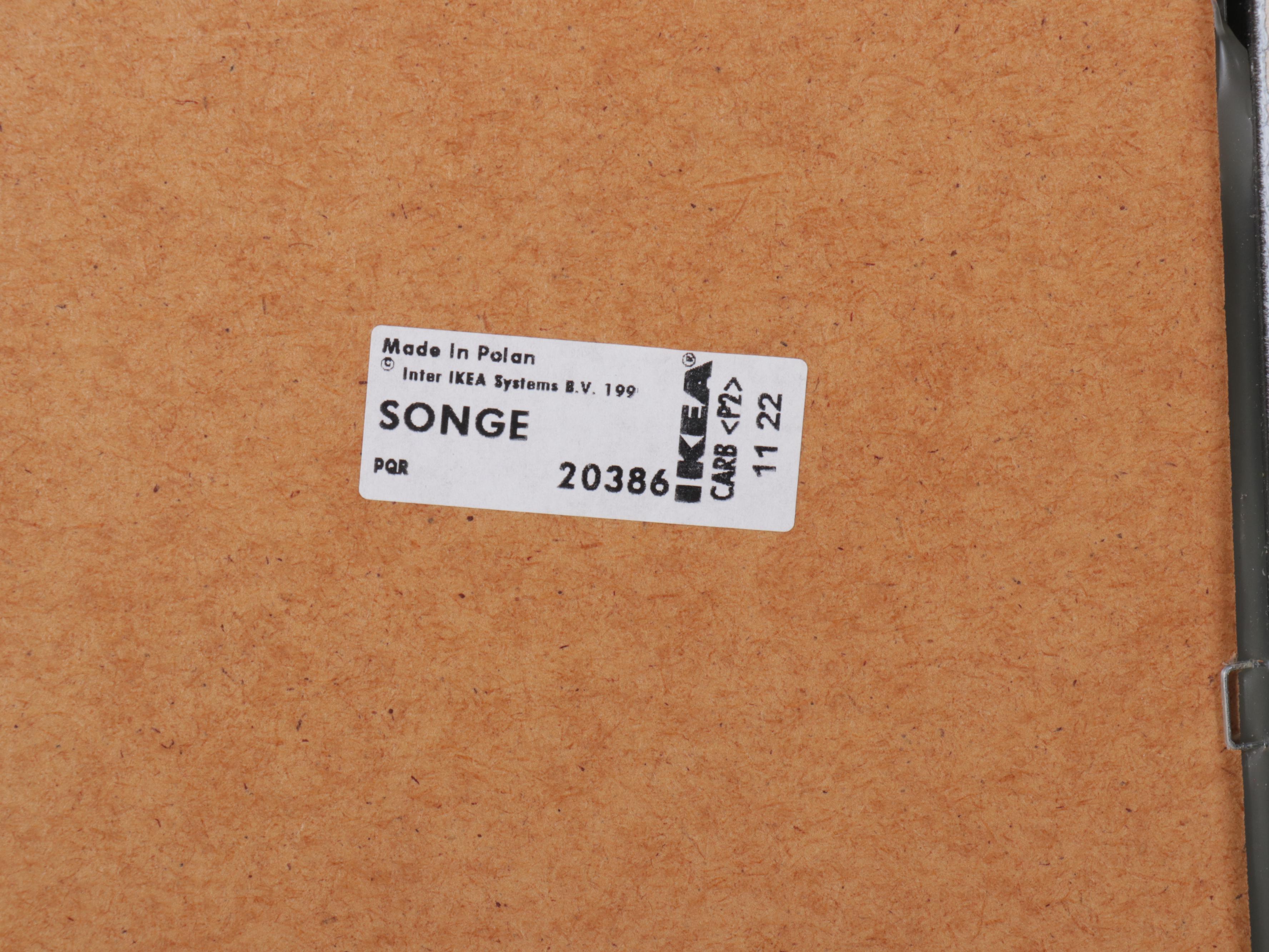 IKEA "Songe" Silvered Wood Wall Mirror