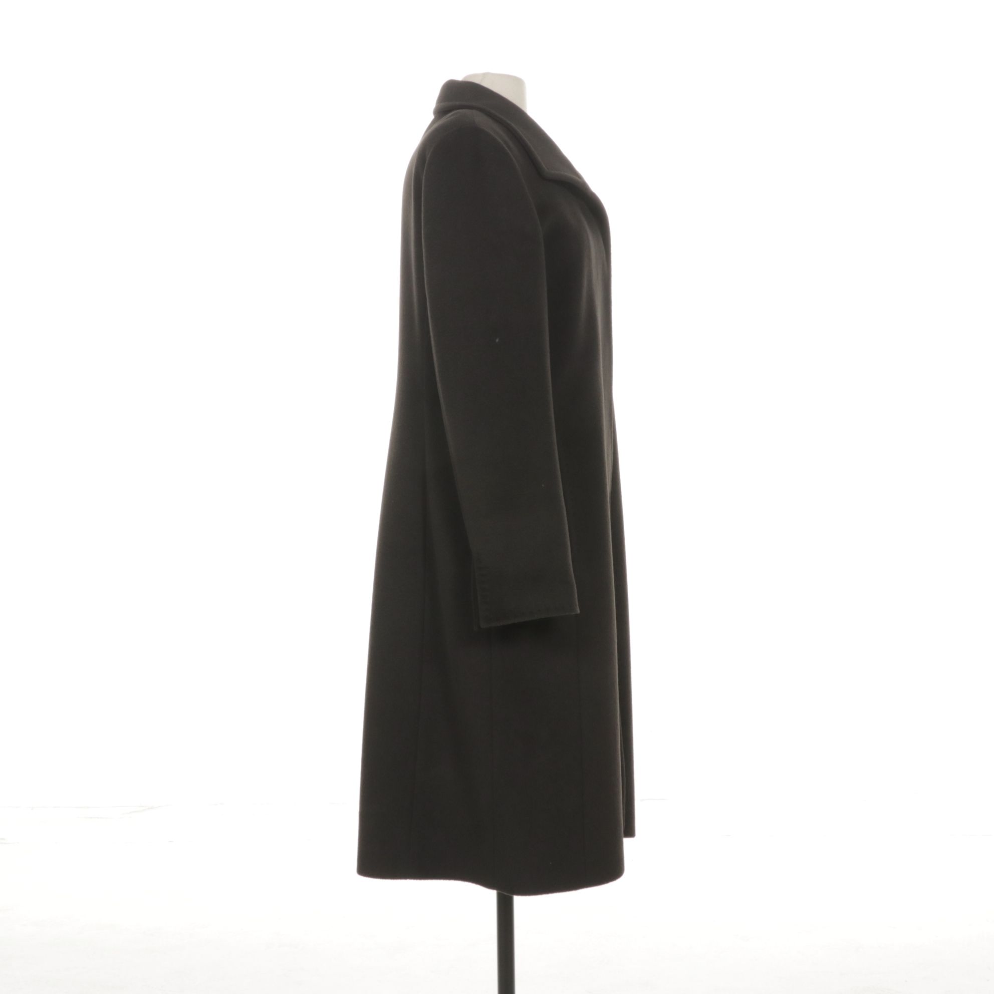 Cinzia Rocca Charcoal Angora and Wool Coat