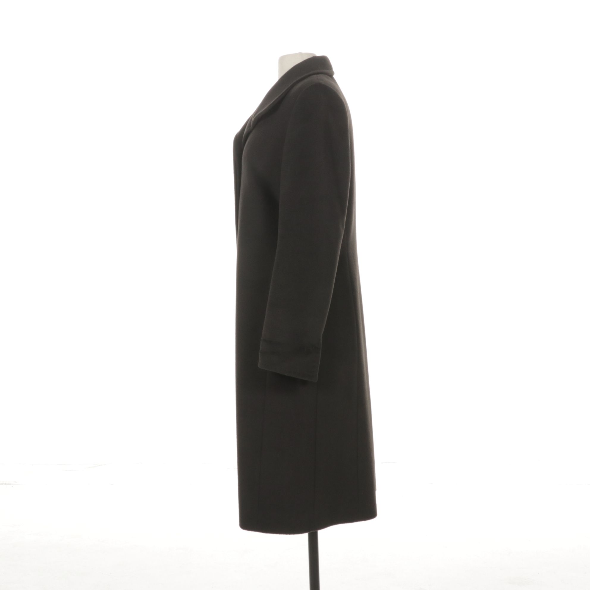 Cinzia Rocca Charcoal Angora and Wool Coat