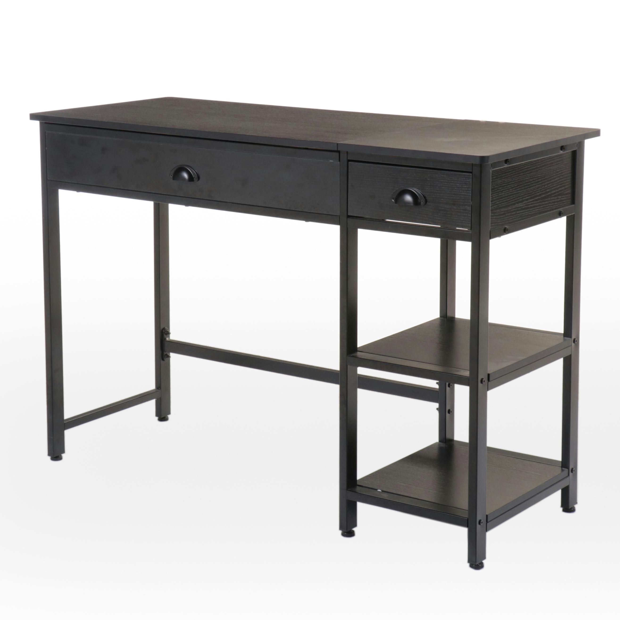Modern Ebonized Wood Standing Desk