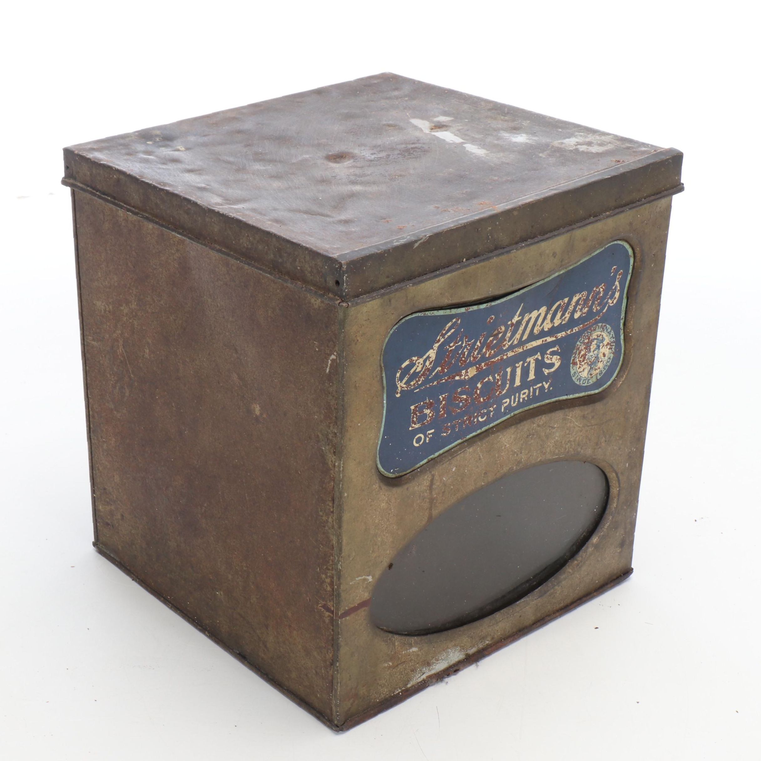 Streitmann's Biscuit Metal Tin, Early 20th Century