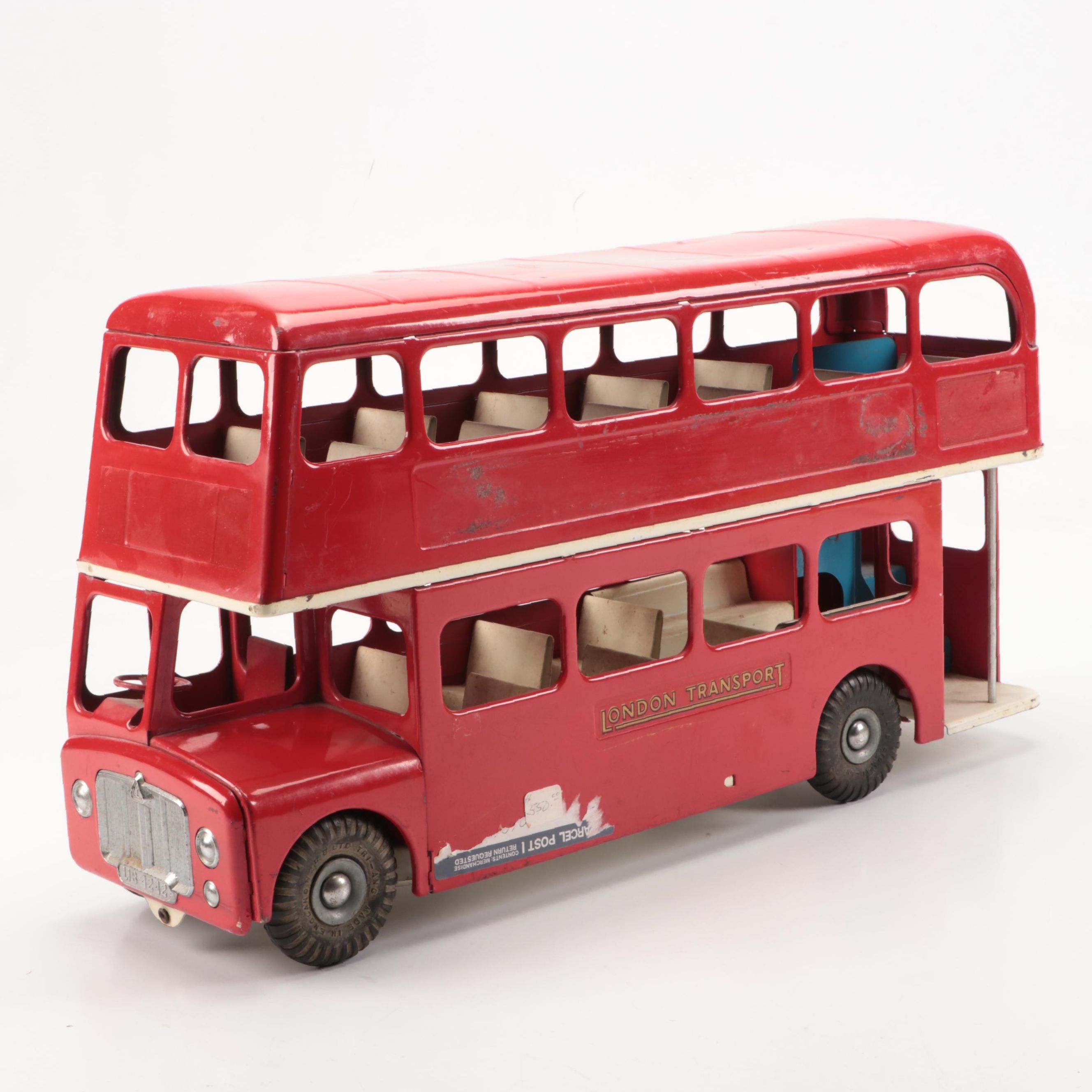 Tri-ang London Transport Double-Decker Bus Steel Diecast Toy Car