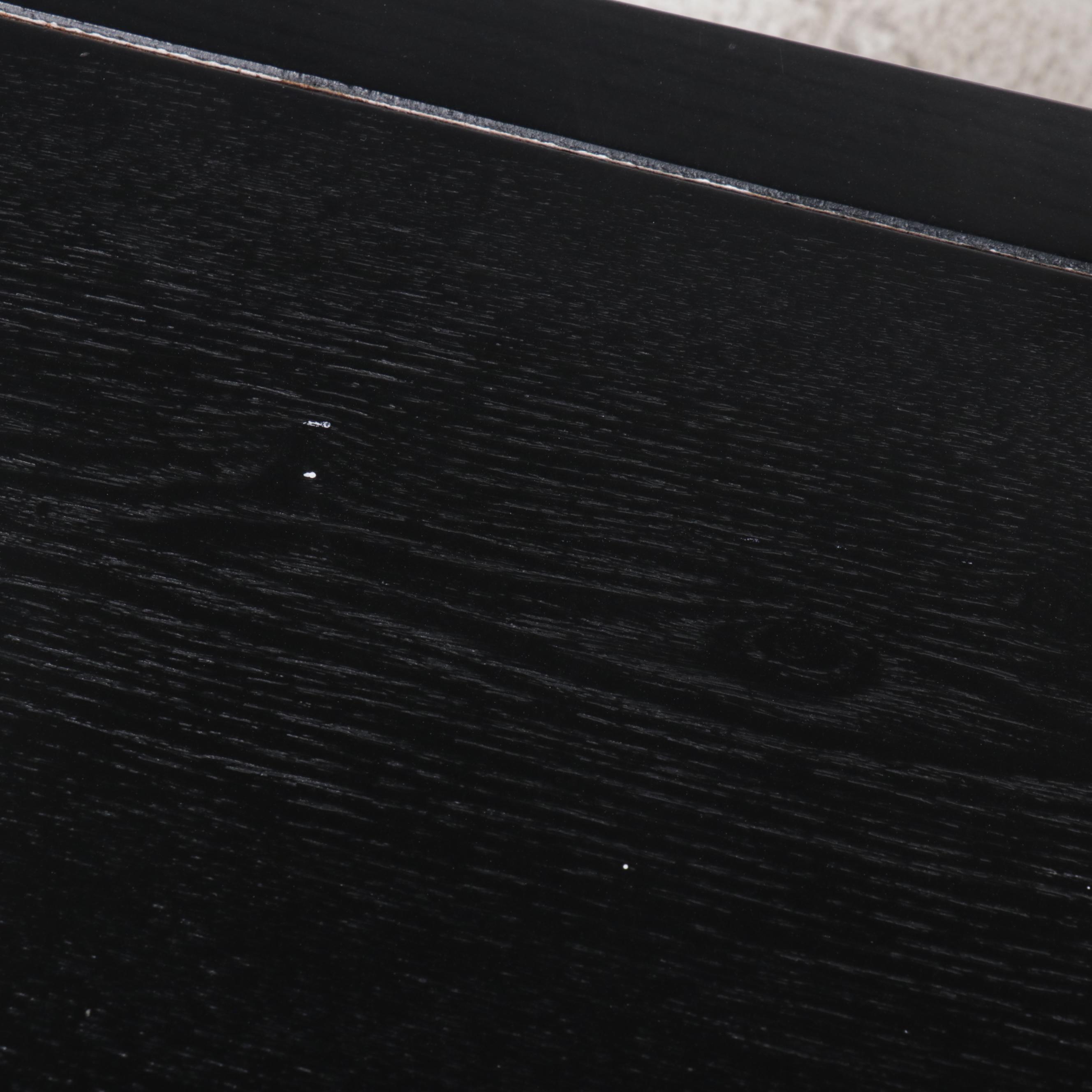 Contemporary Ebonized Wood Console Table