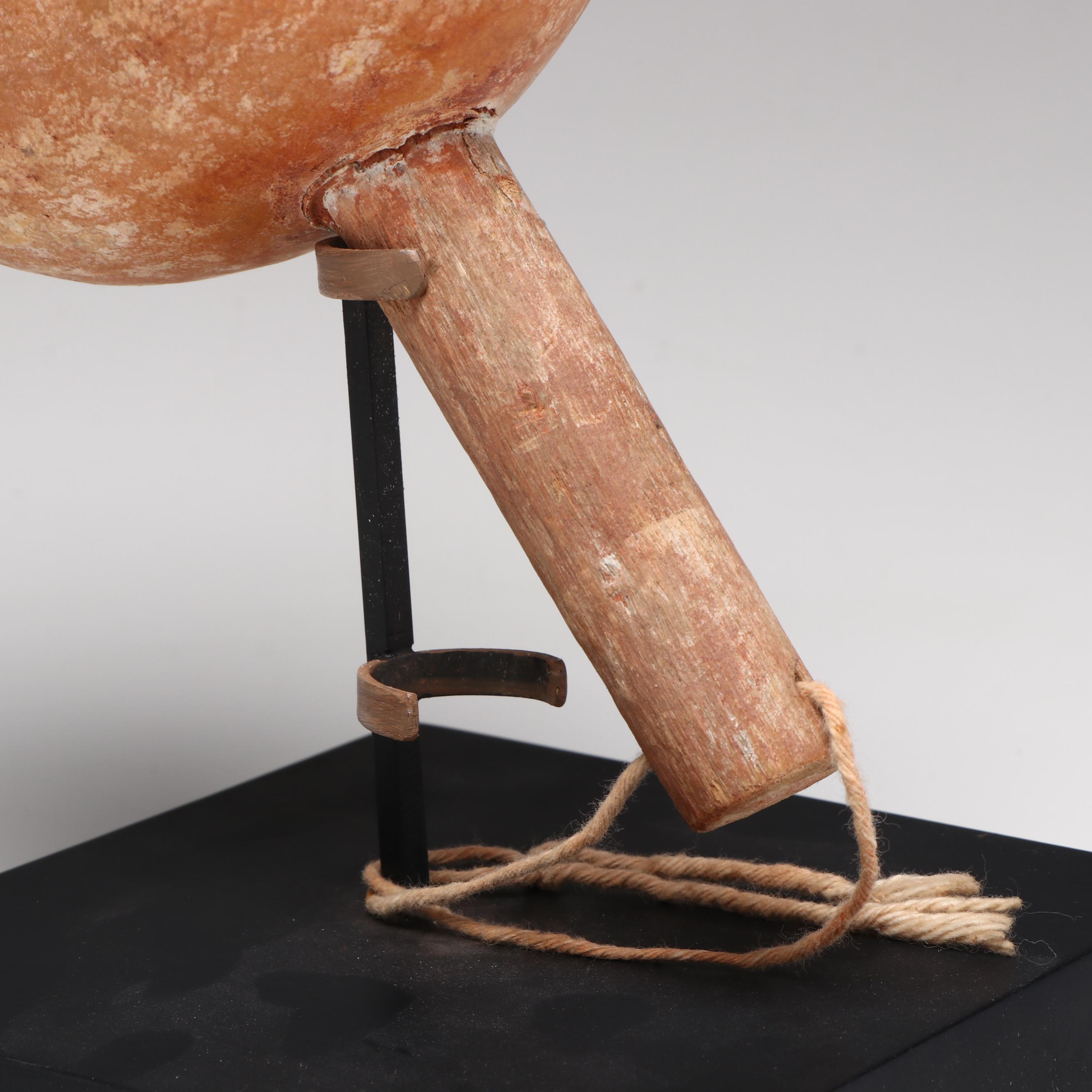 Southwest Pueblo Painted Gourd and Cottonwood Rattles