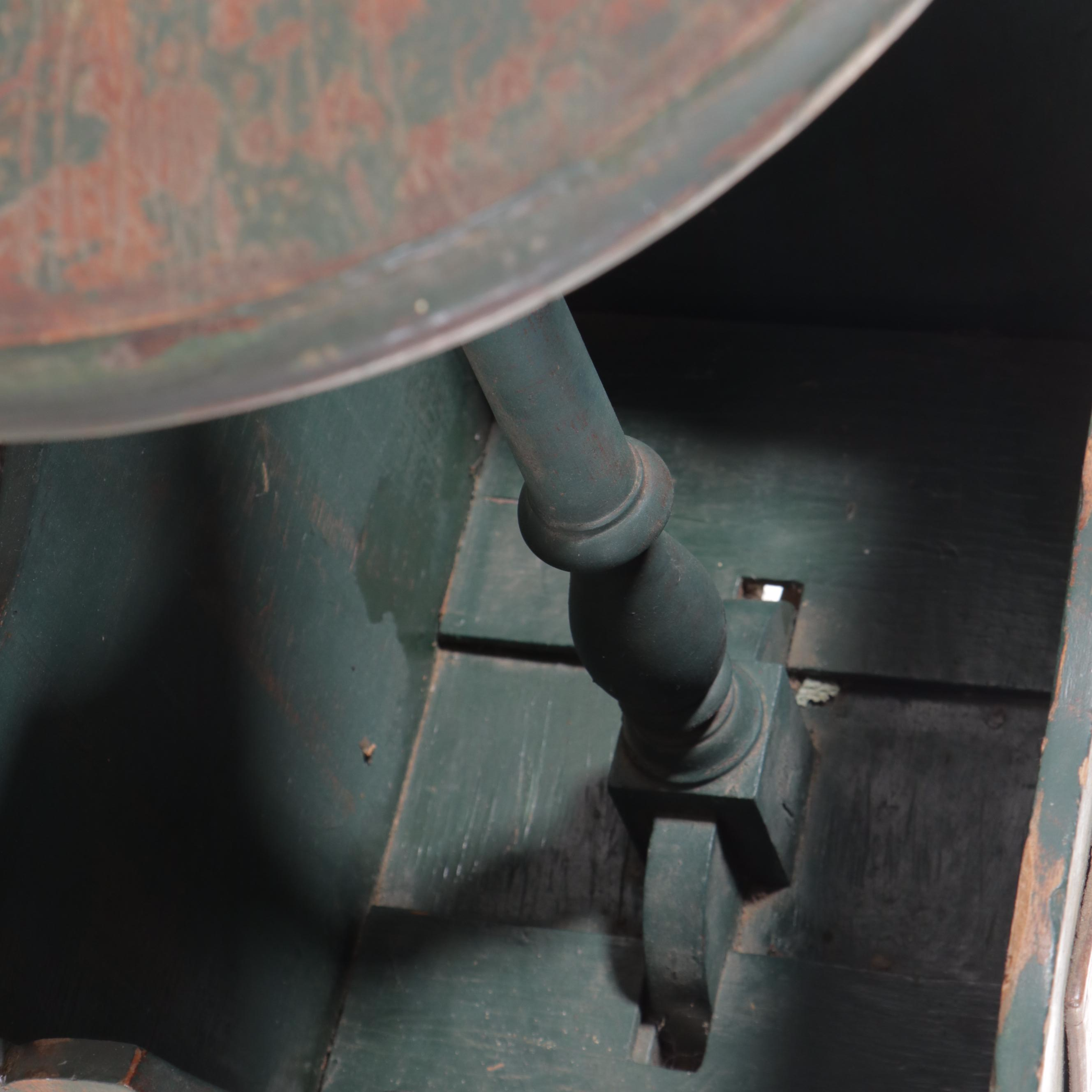 Victorian Style Painted Sewing Box and Stand, Early 20th Century