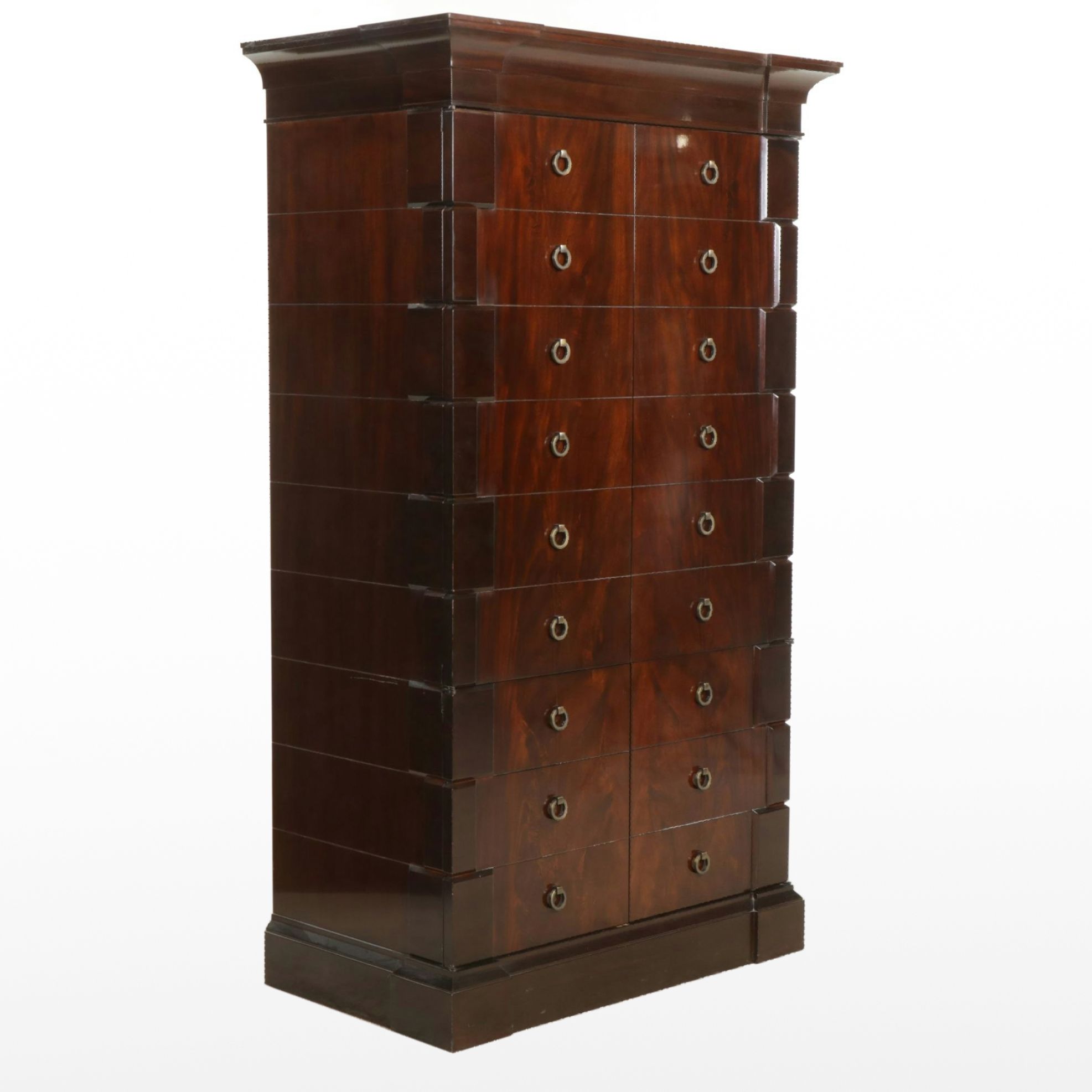 Baker Furniture Mahogany Entertainment Armoire, 21st Century