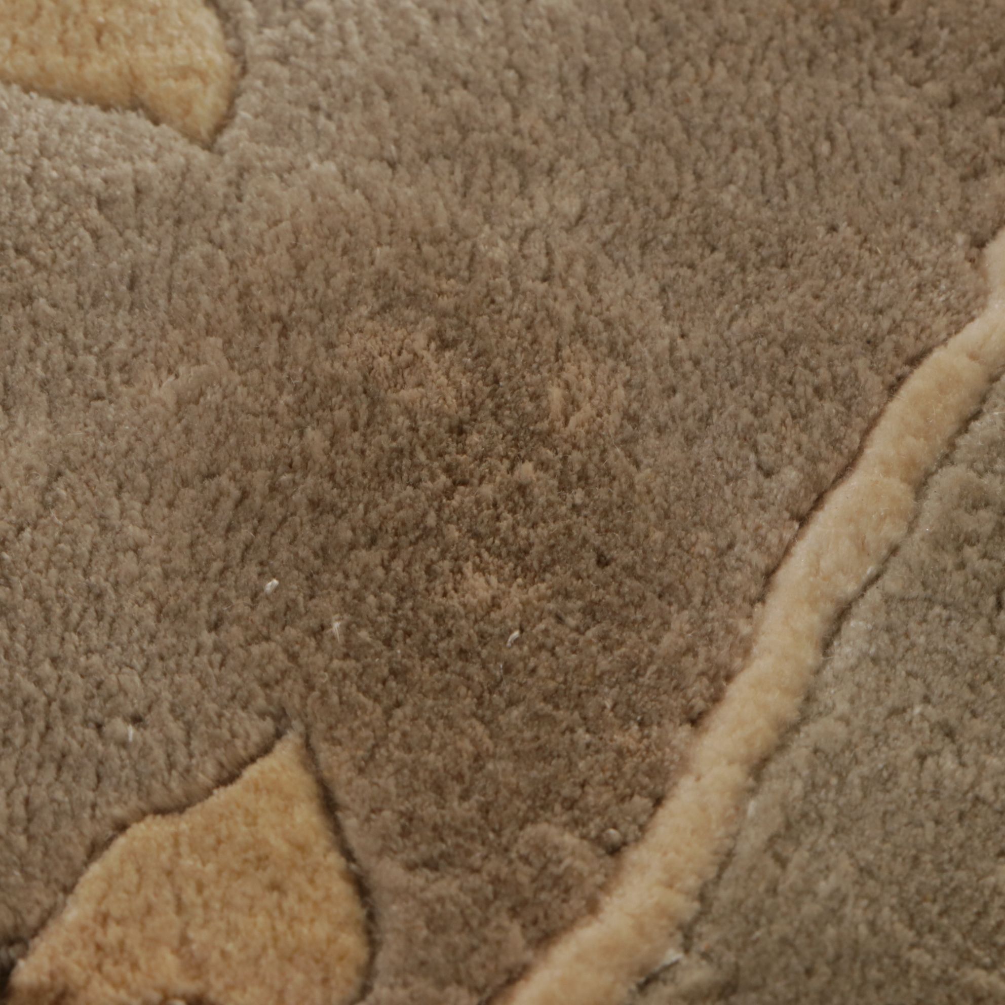 1'7 x 2'2 Hand-Knotted Chinese Silk Pictorial Rug of Bird Perched on Branch