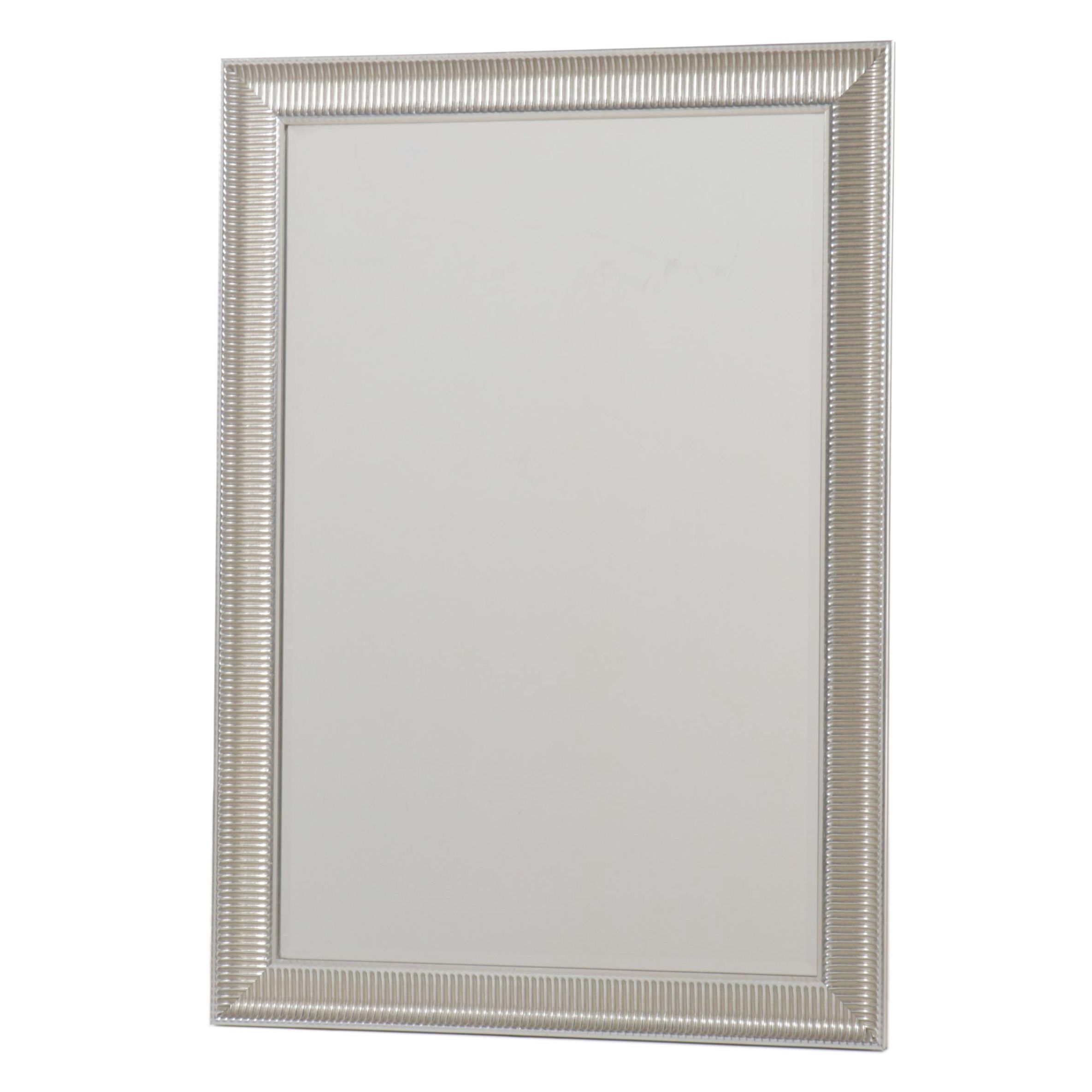 IKEA "Songe" Silvered Wood Wall Mirror
