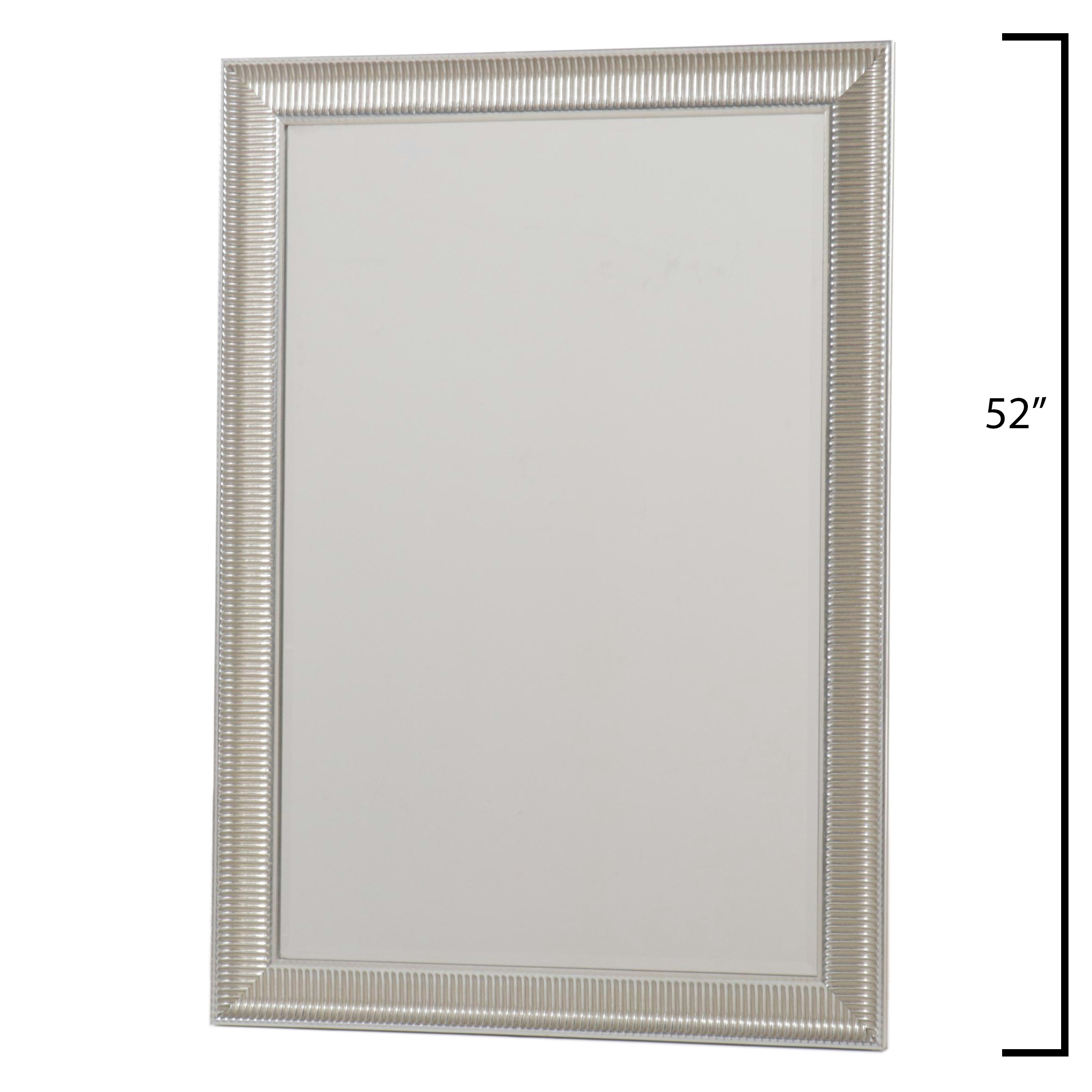 IKEA "Songe" Silvered Wood Wall Mirror
