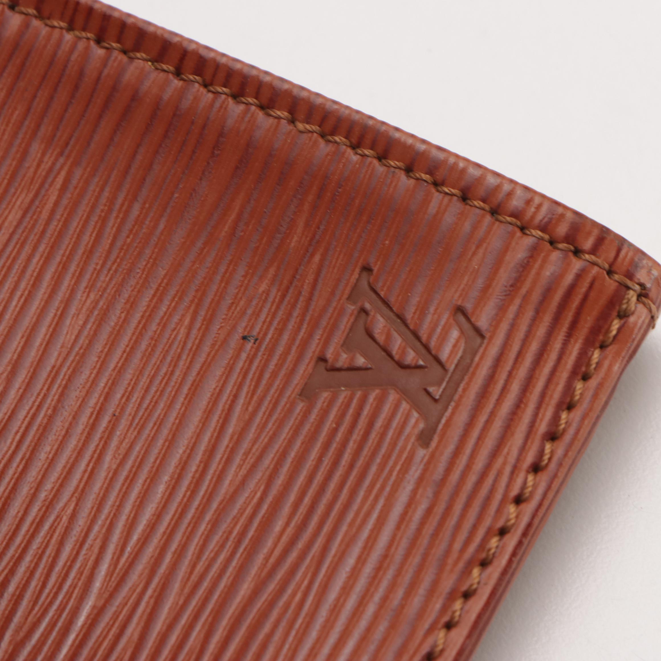 Louis Vuitton Lena Clutch in Kenyan Fawn Epi/Smooth Leather