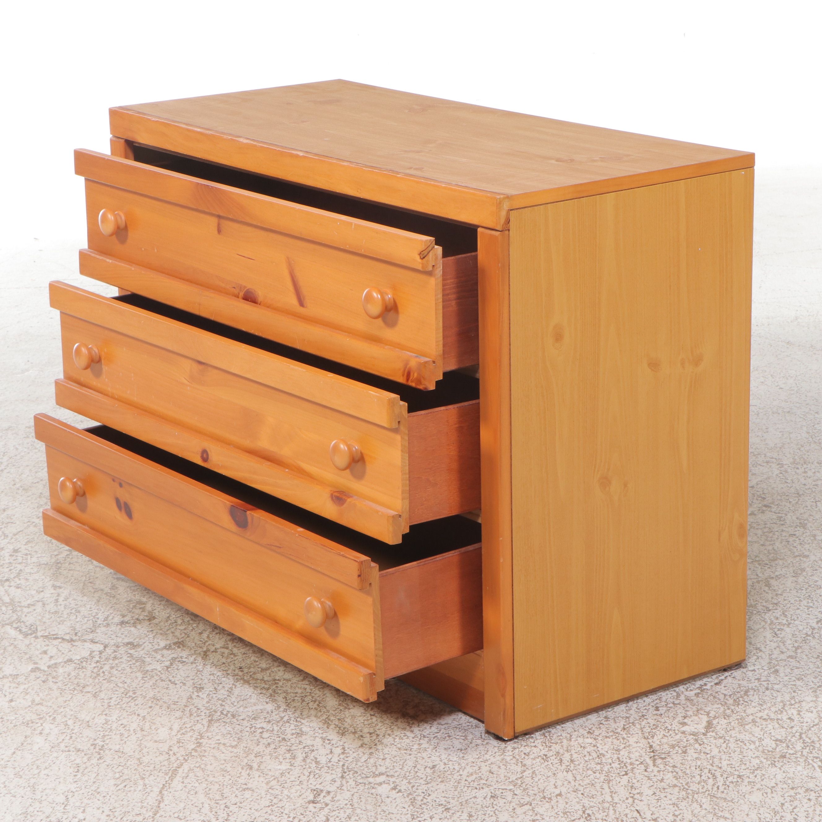 Pine Three-Drawer Chest