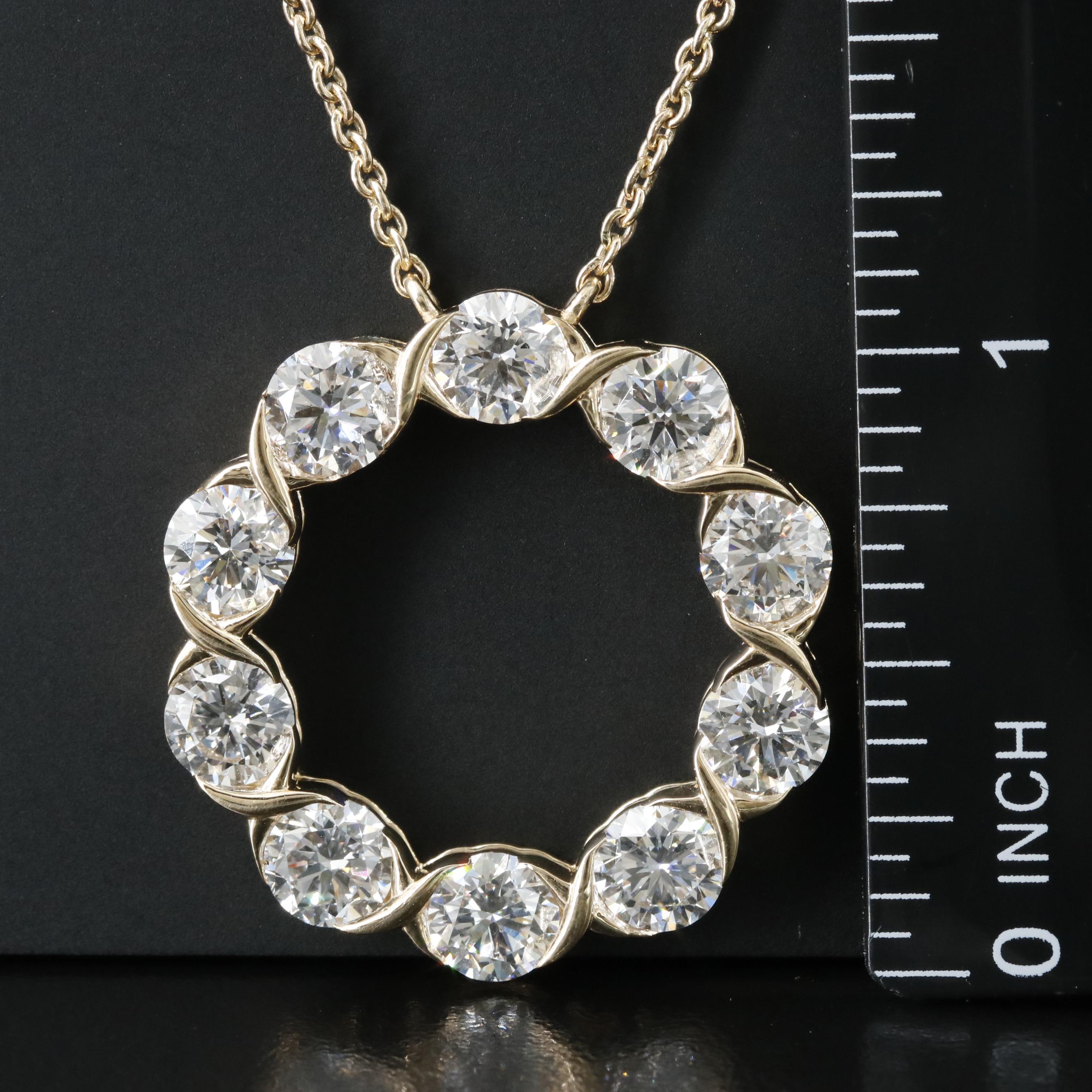 14K 6.33 CTW Lab Grown Diamond Necklace