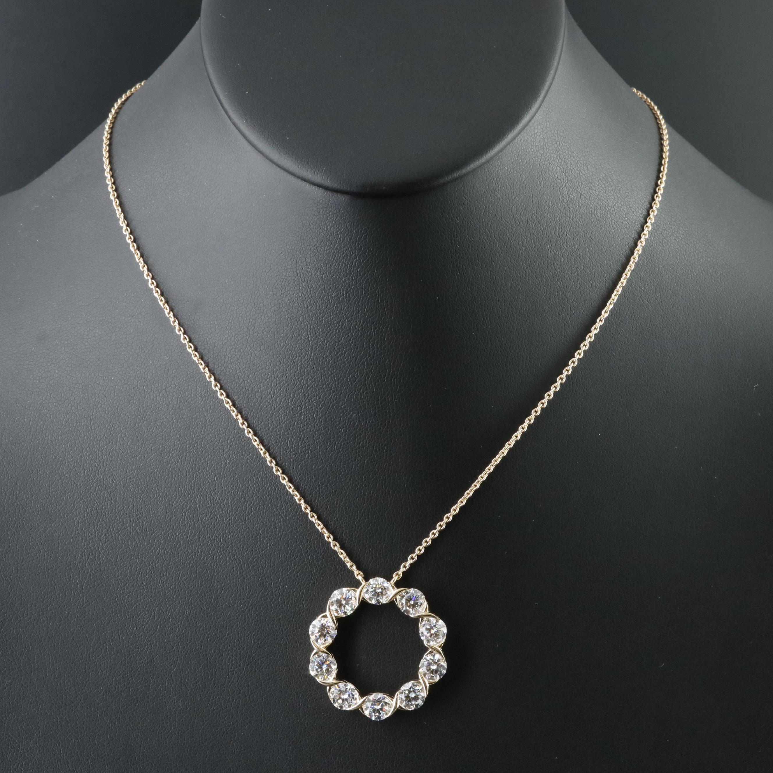 14K 6.33 CTW Lab Grown Diamond Necklace