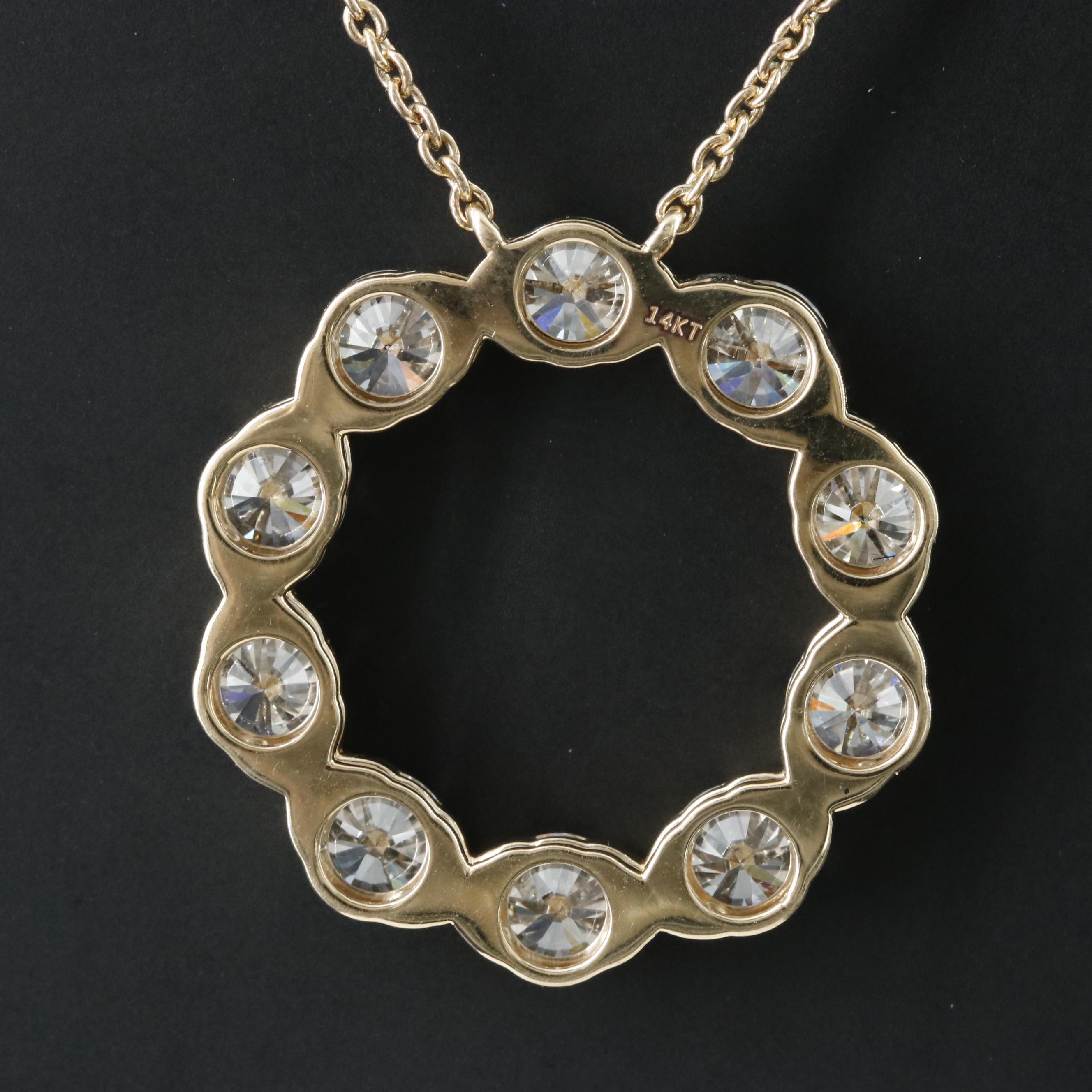 14K 6.33 CTW Lab Grown Diamond Necklace