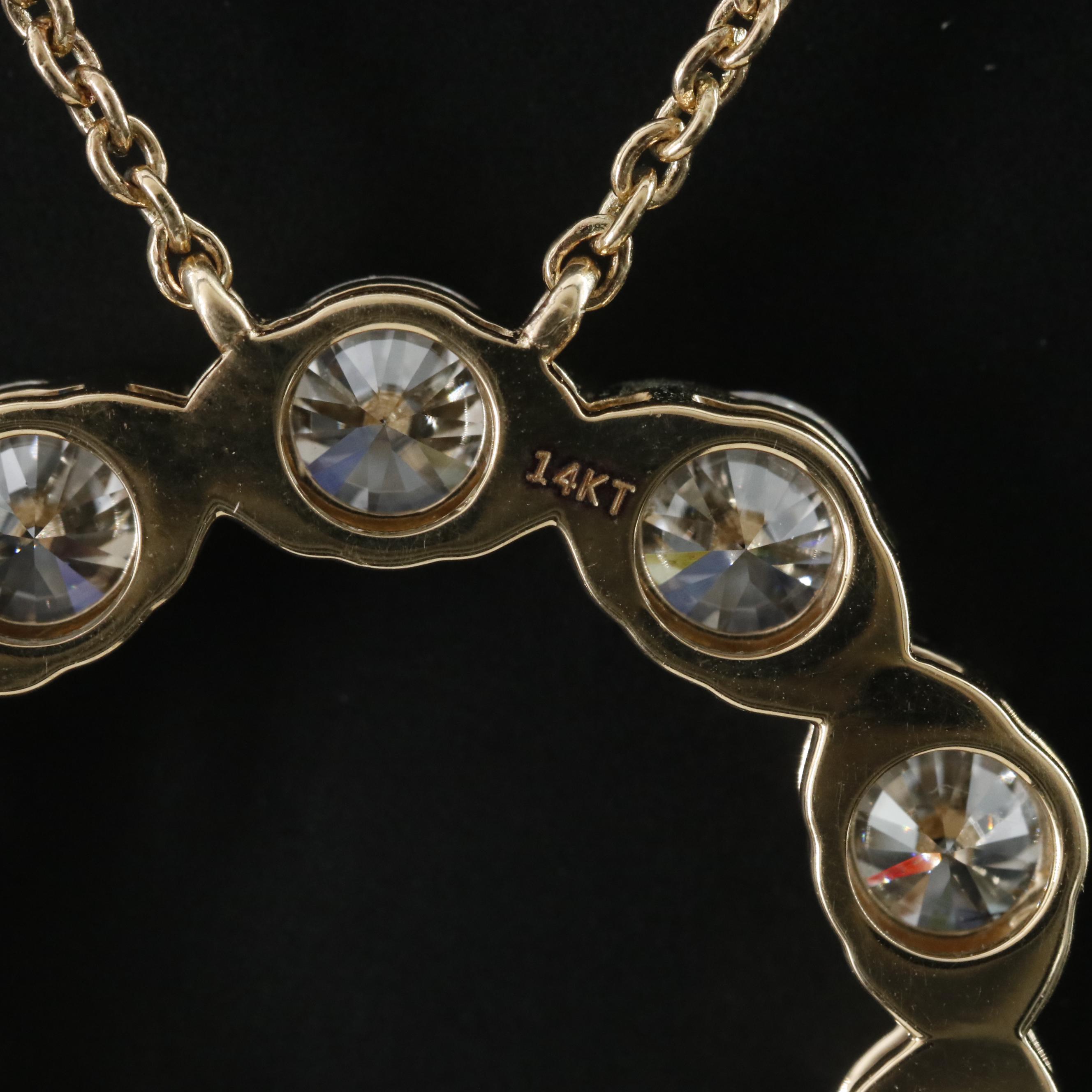 14K 6.33 CTW Lab Grown Diamond Necklace