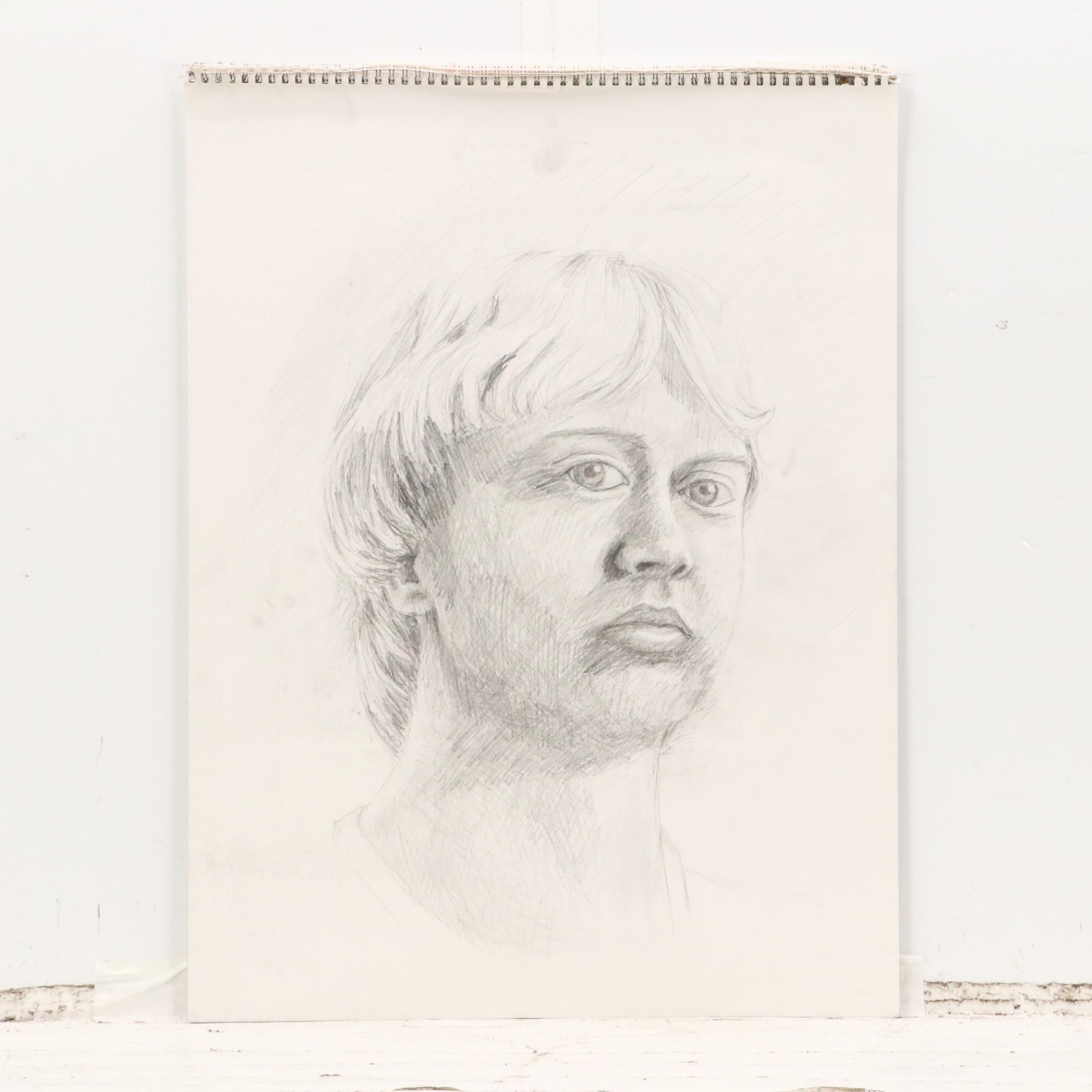 Ben Farrell Graphite Drawings of Figure Studies, 2010s