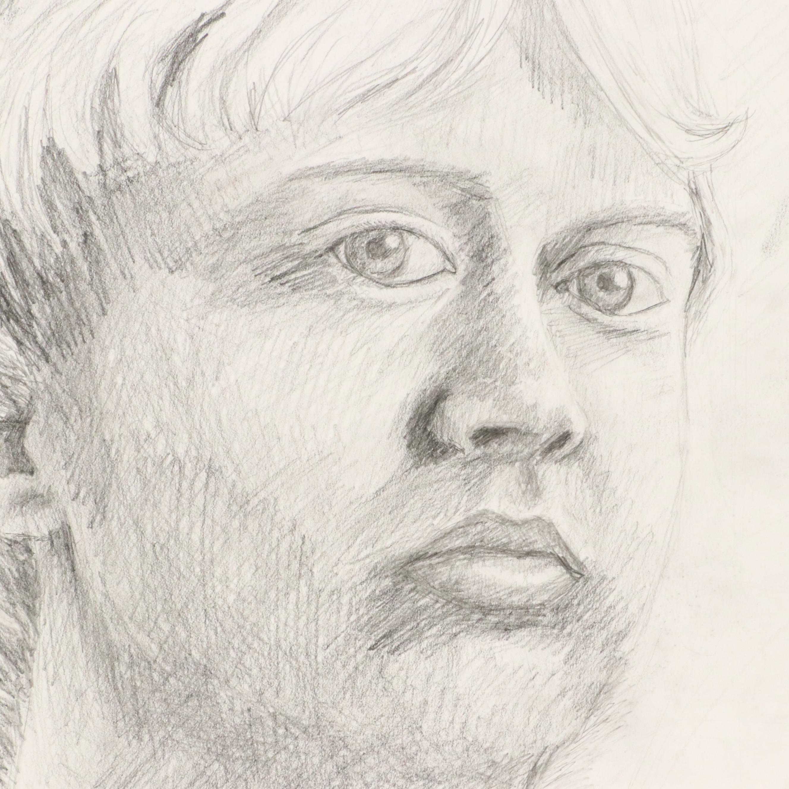 Ben Farrell Graphite Drawings of Figure Studies, 2010s