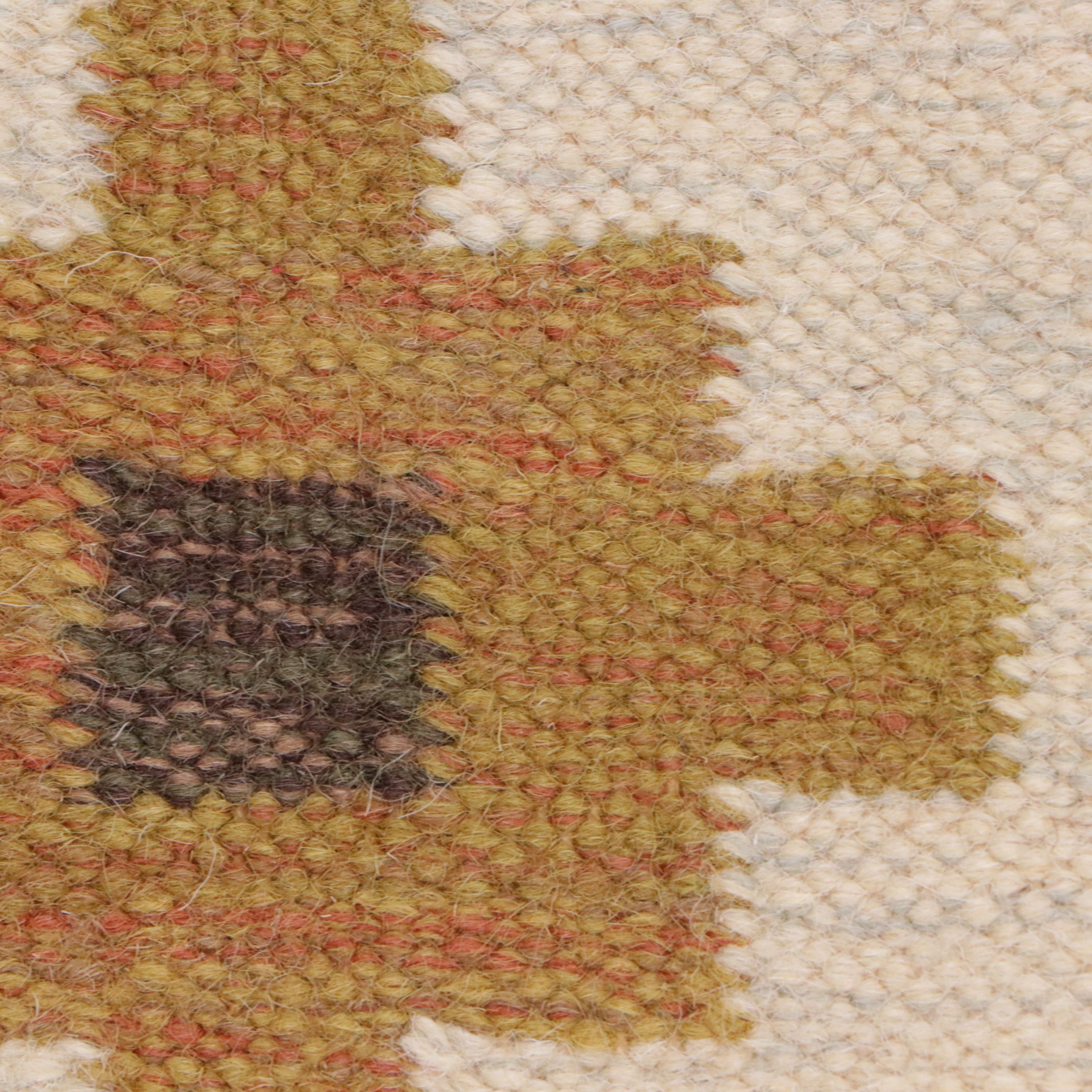 7'11 x 9'11 Handwoven Indian Dhurrie Area Rug