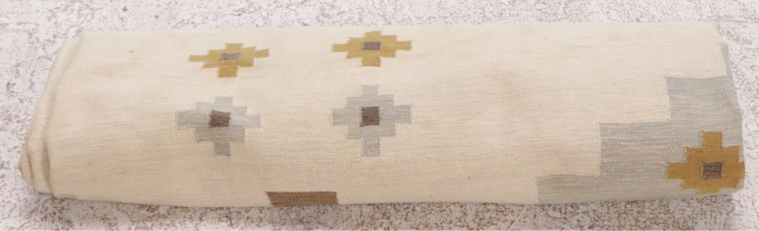 7'11 x 9'11 Handwoven Indian Dhurrie Area Rug