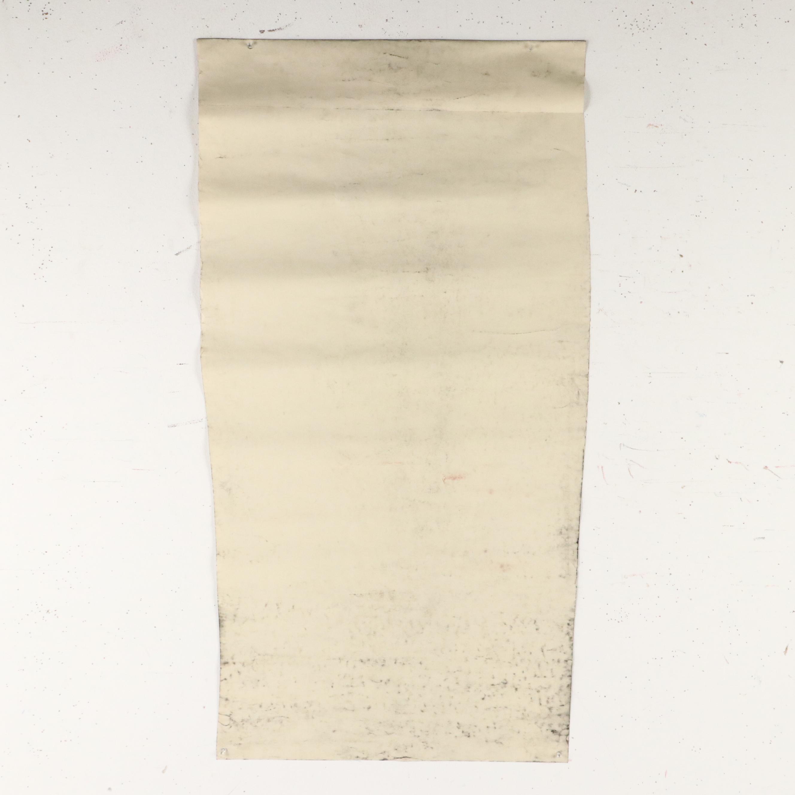 Ben Farrell Charcoal Figure Drawing of Nude Woman Holding Rope, 2010s