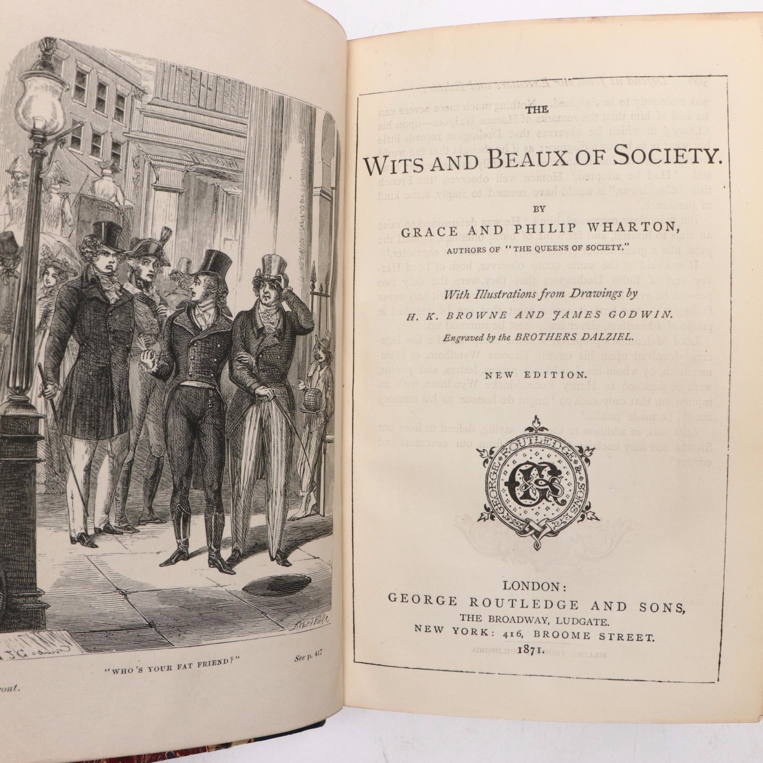 "The Queens of Society" and "Wits of Society" by Grace and Philip Wharton, 1870s