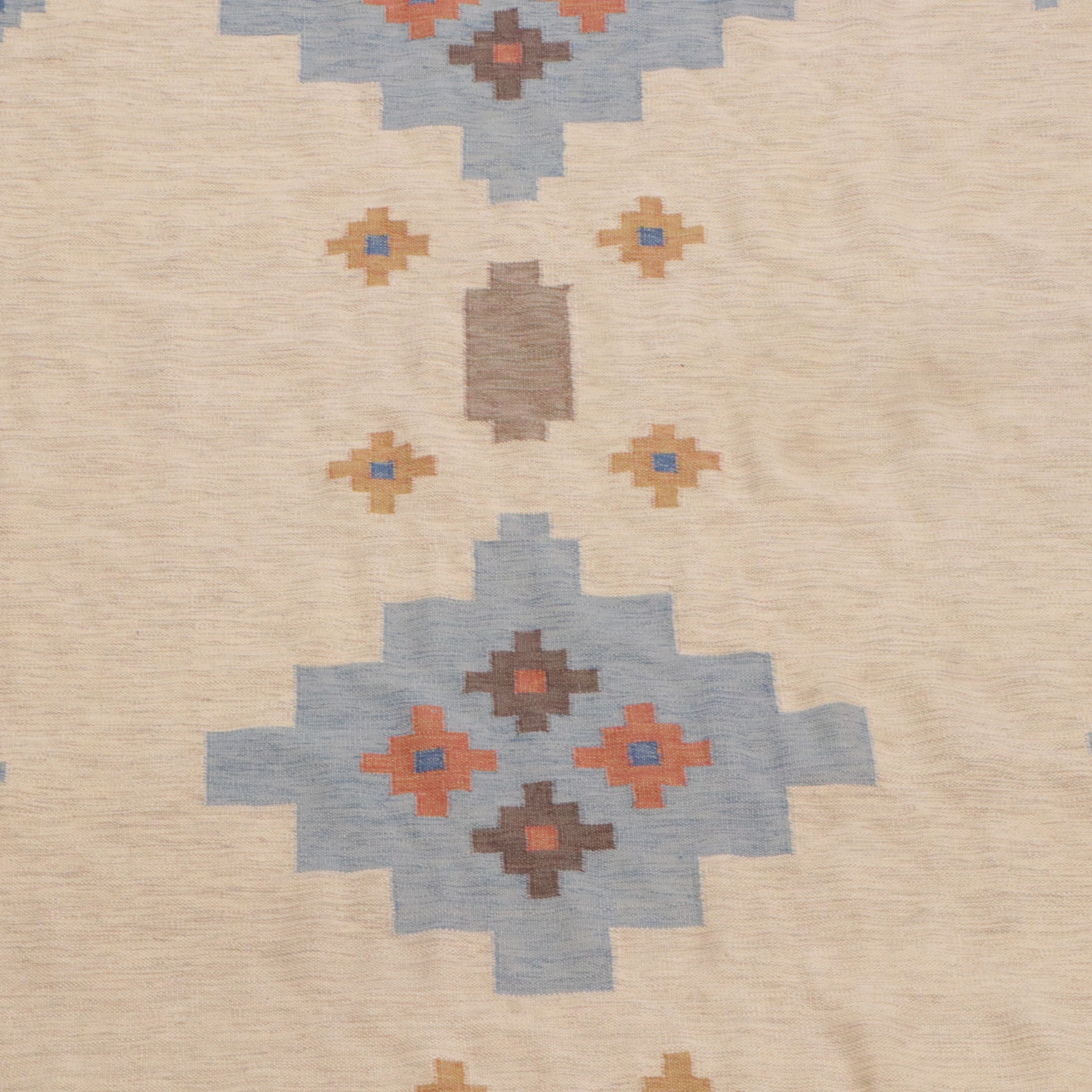 8'3 x 9'11 Handwoven Indian Dhurrie Area Rug