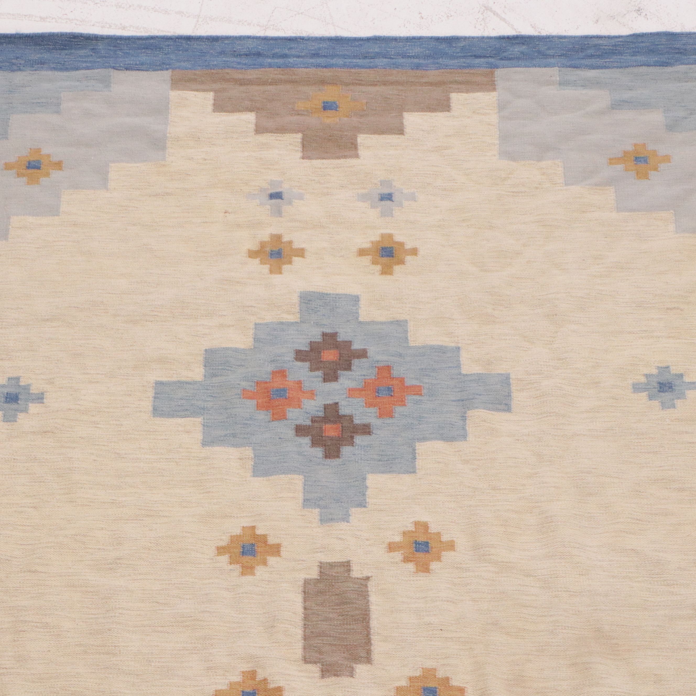 8'3 x 9'11 Handwoven Indian Dhurrie Area Rug