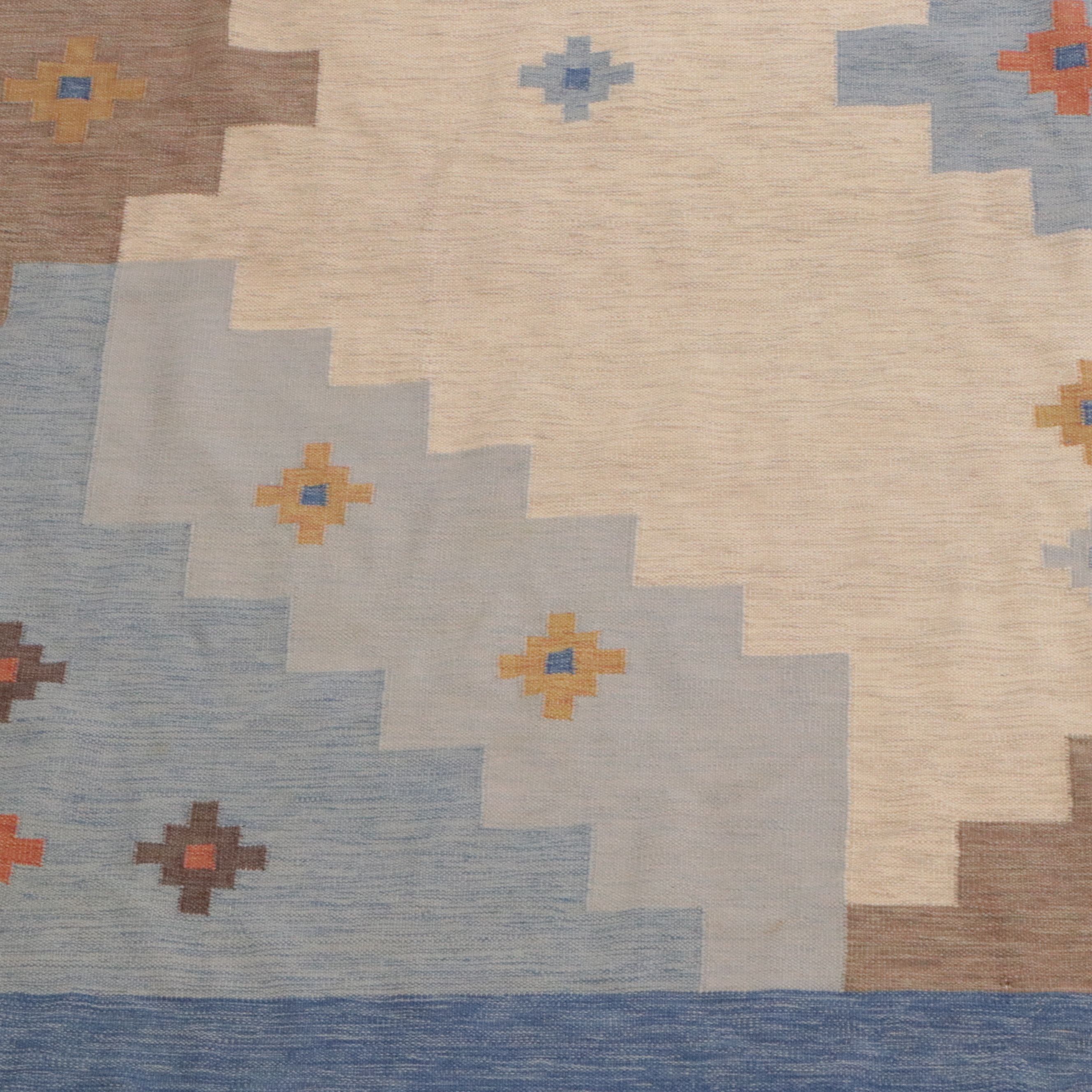 8'3 x 9'11 Handwoven Indian Dhurrie Area Rug