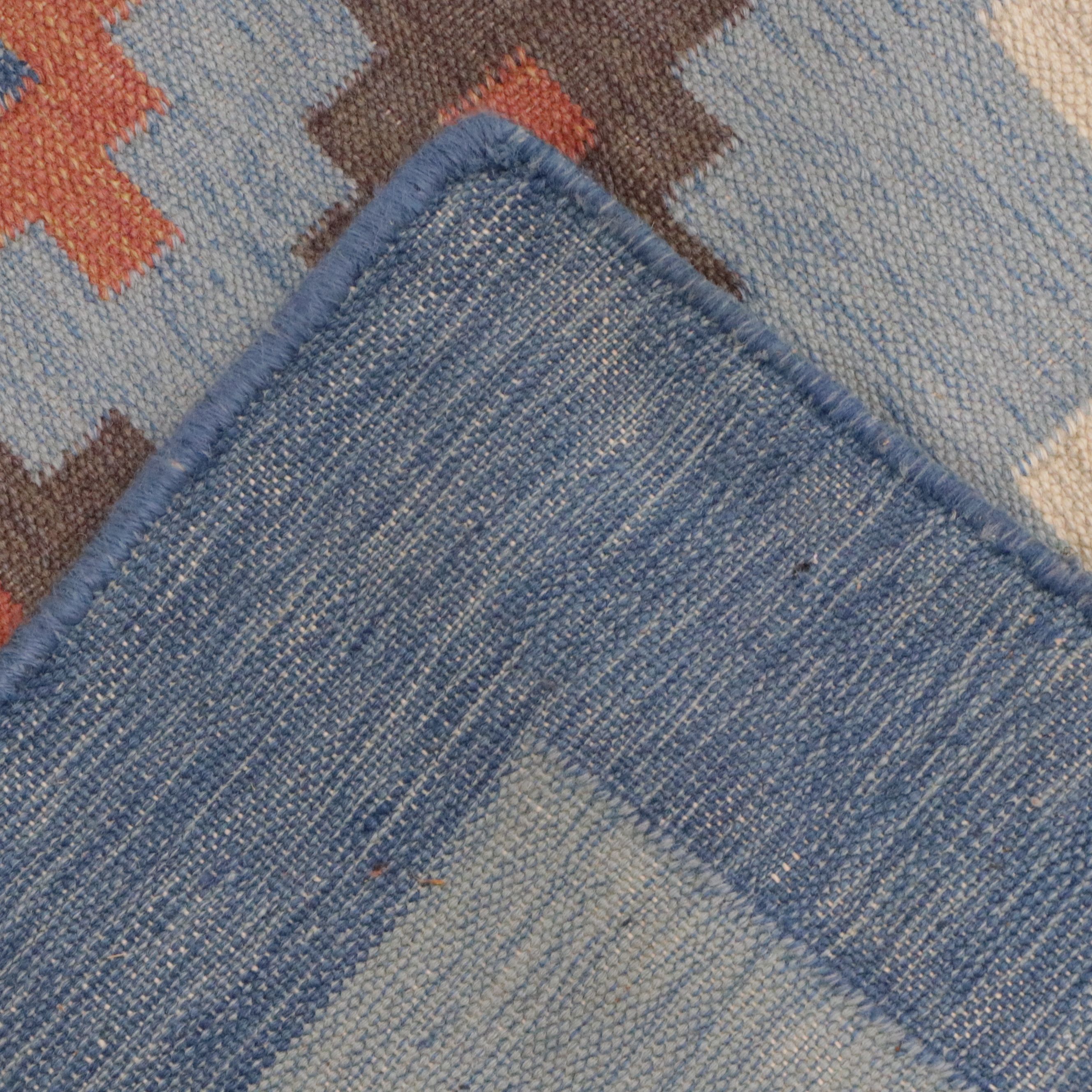 8'3 x 9'11 Handwoven Indian Dhurrie Area Rug