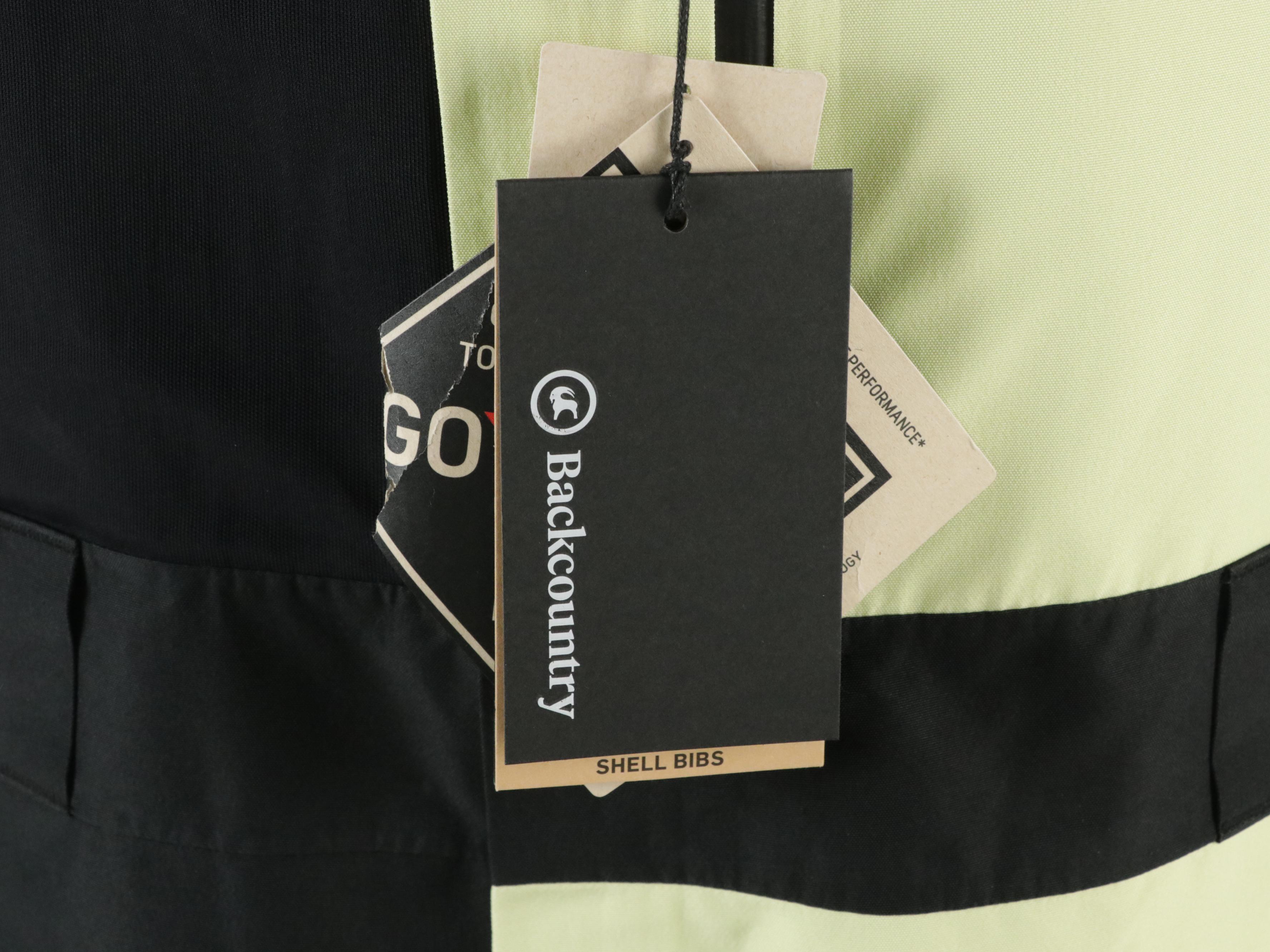 Men's Backcountry Cottonwoods "Luminary" Gore-Tex Shell Bib Pants, With Tags